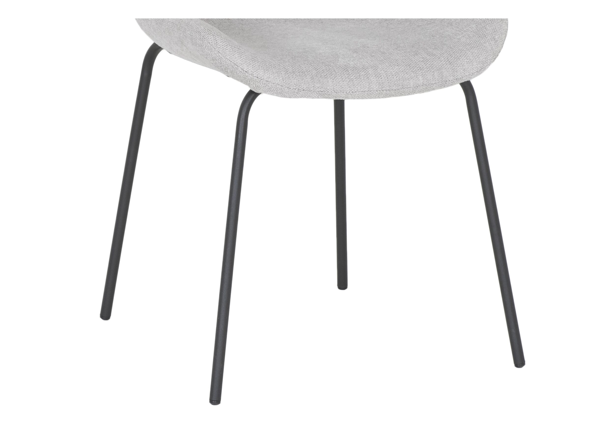 Stoel Jutta 48x57,5x81cm - polyestervezel - lichtgrijs