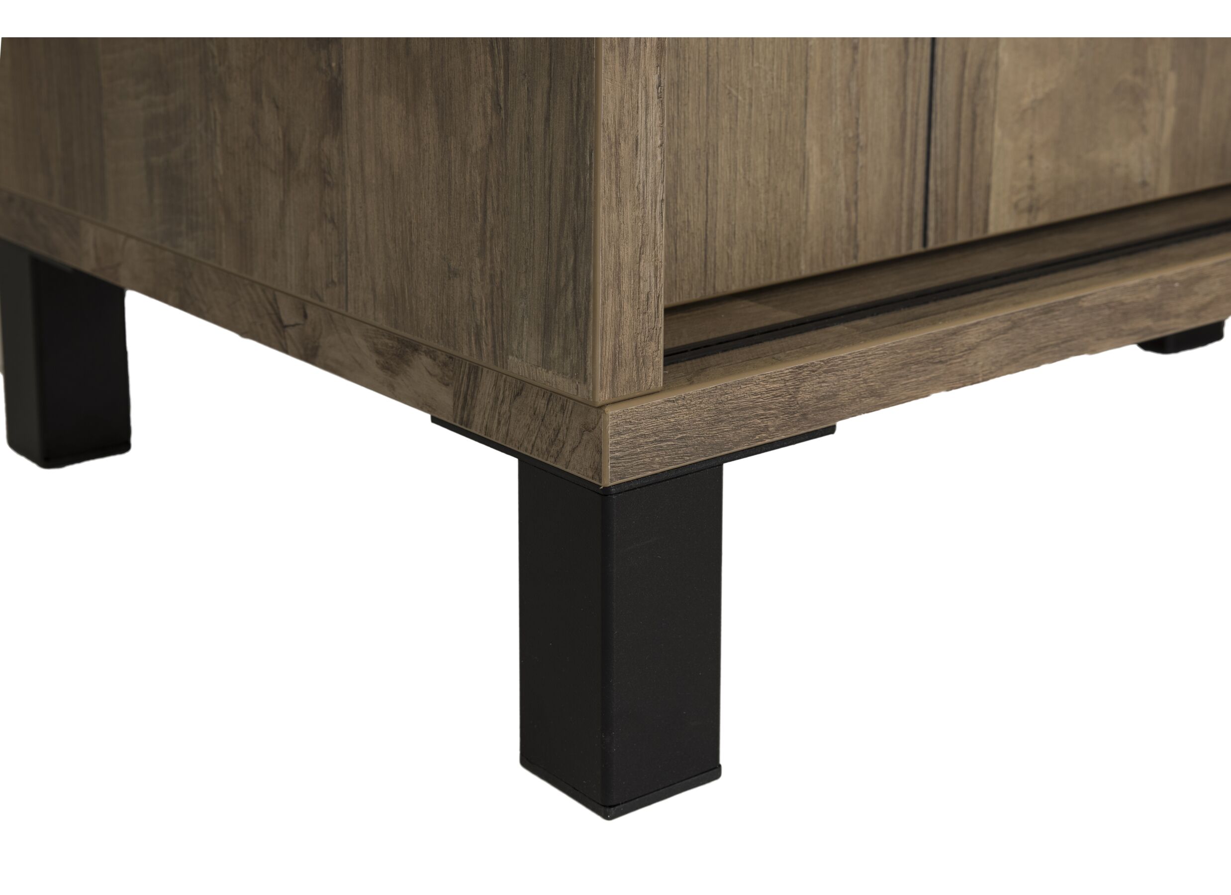 Detailfoto - Barkast 122cm decor - old teak/matt black