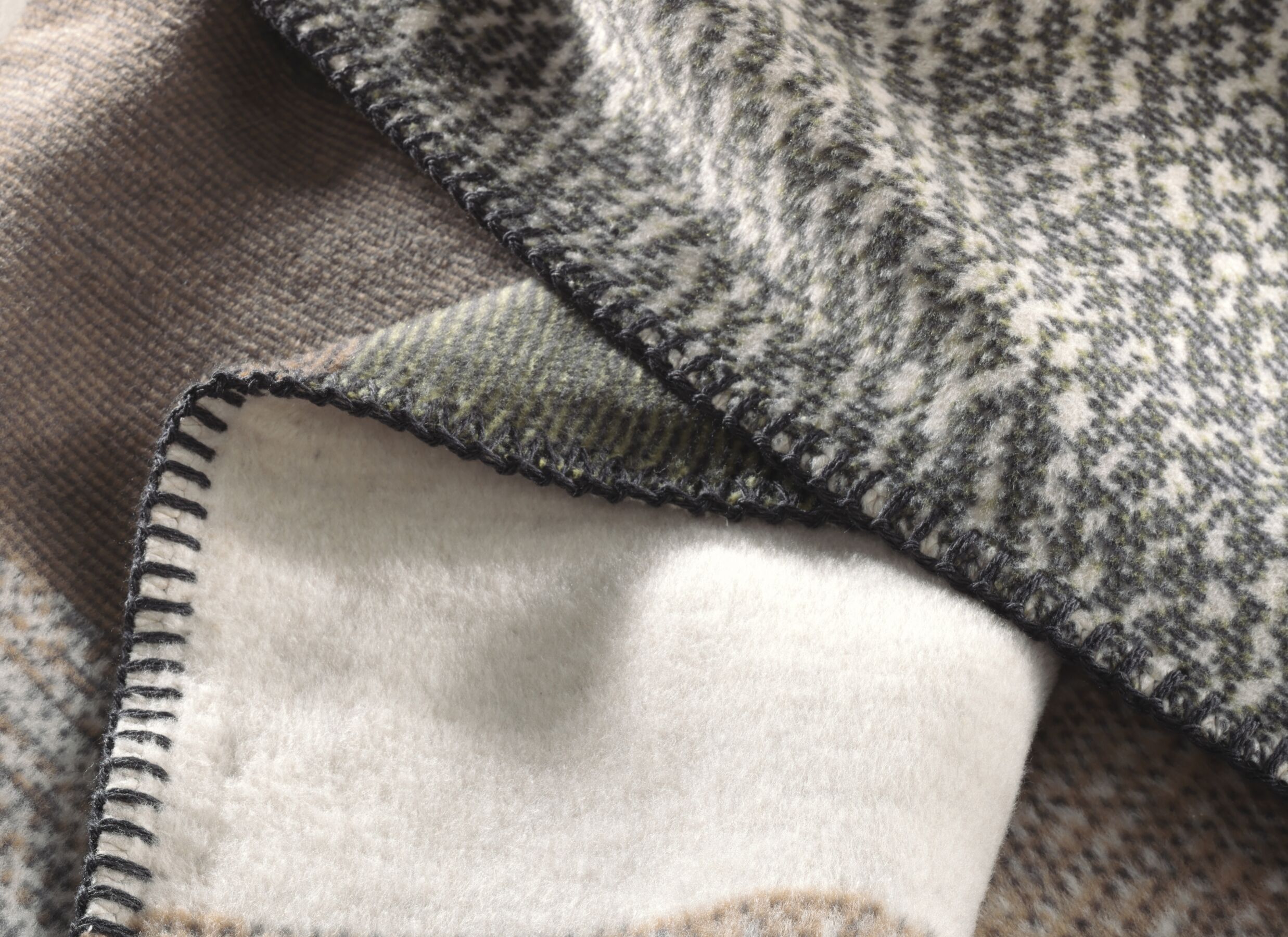 Detail - Plaid Nordick Rock 150x200cm - coton & polyester - multicolore