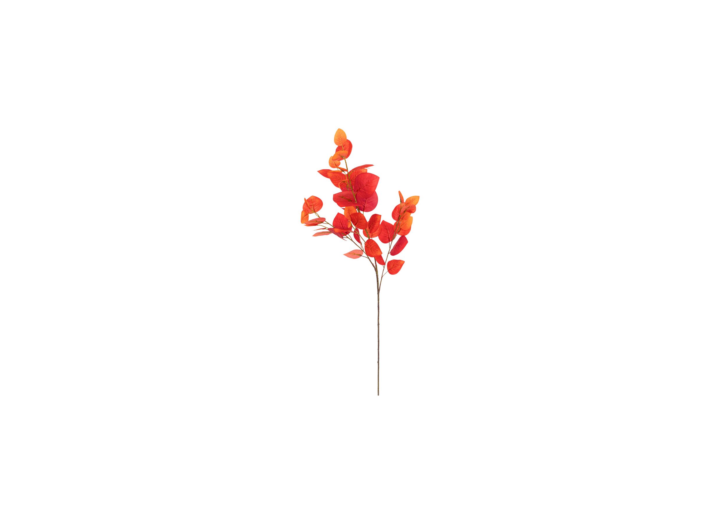 Plus Important - Branche artificielle Eucalyptus James H97cm - plastique - rouge
