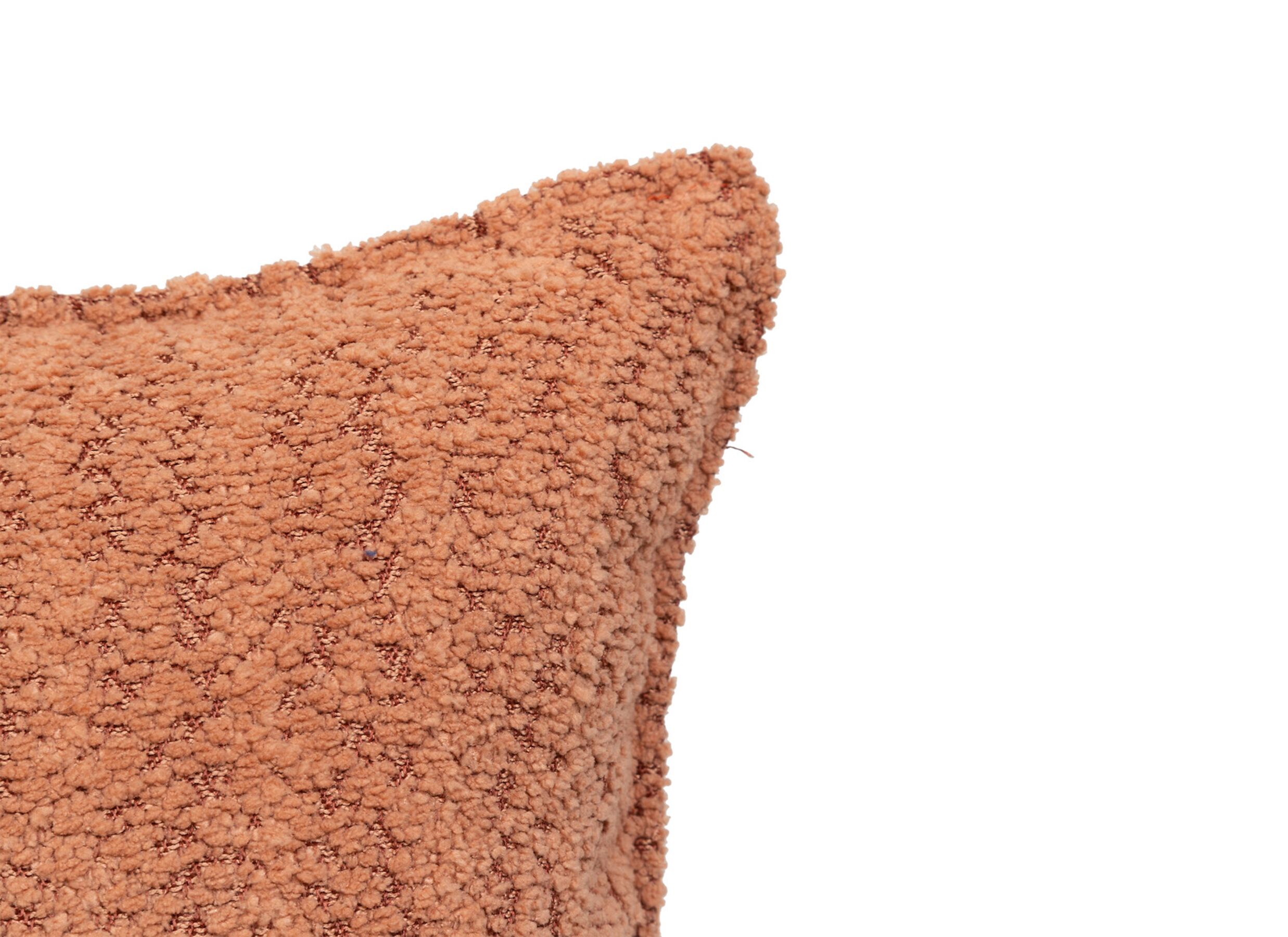 Detailfoto - Kussen Soana 45x45cm - bouclé - terracotta