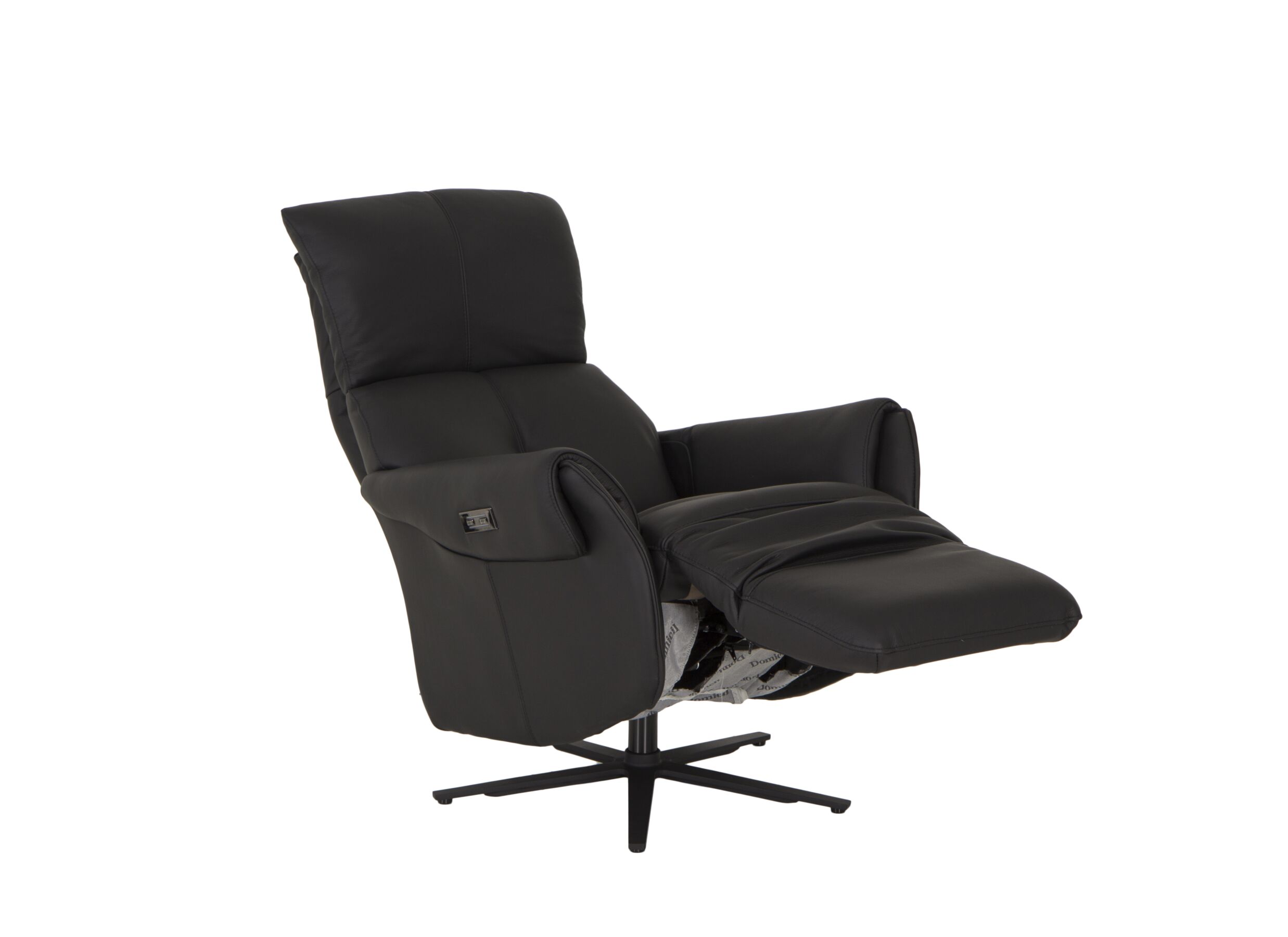 Detail - Fauteuil relax Yup électrique - cuir - noir