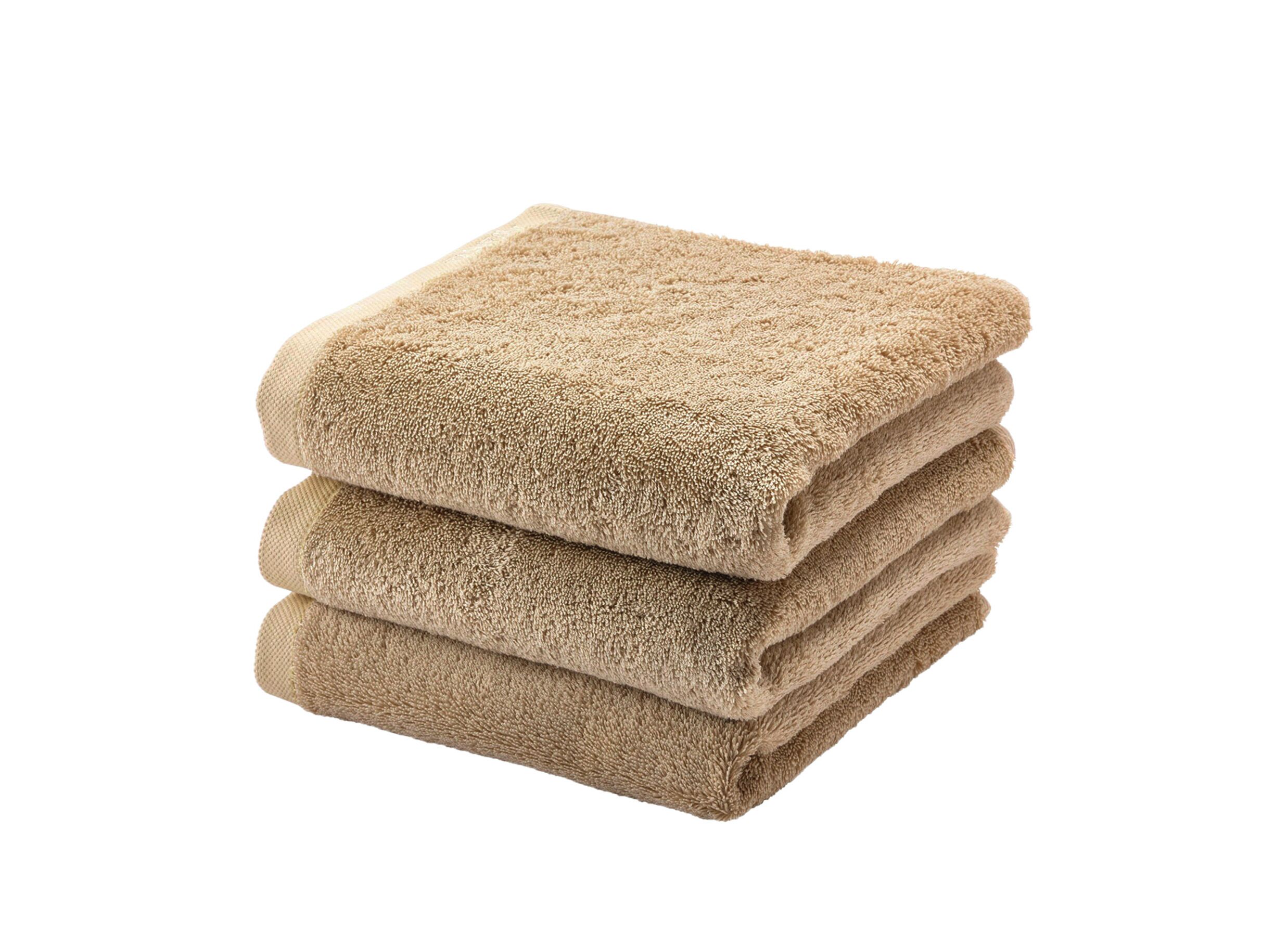 Handdoek London 55x100cm - katoen - golden - Serviette de bain London 55x100cm - coton - golden