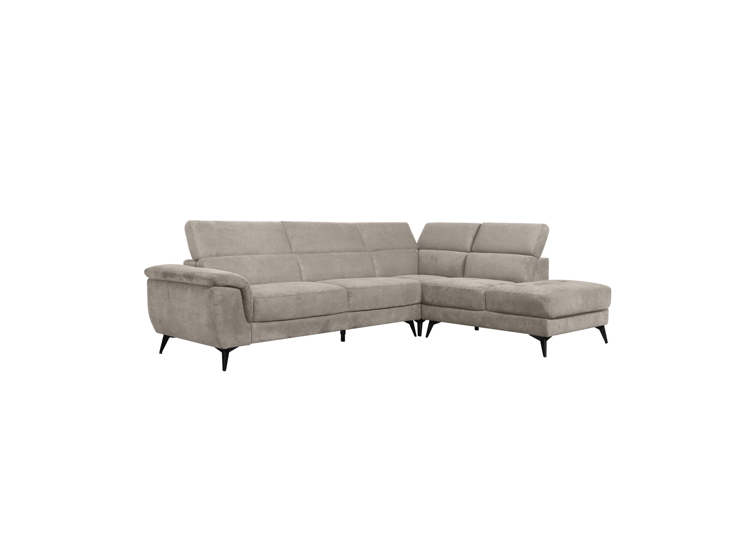 Canapé d'angle Condor tissu champagne