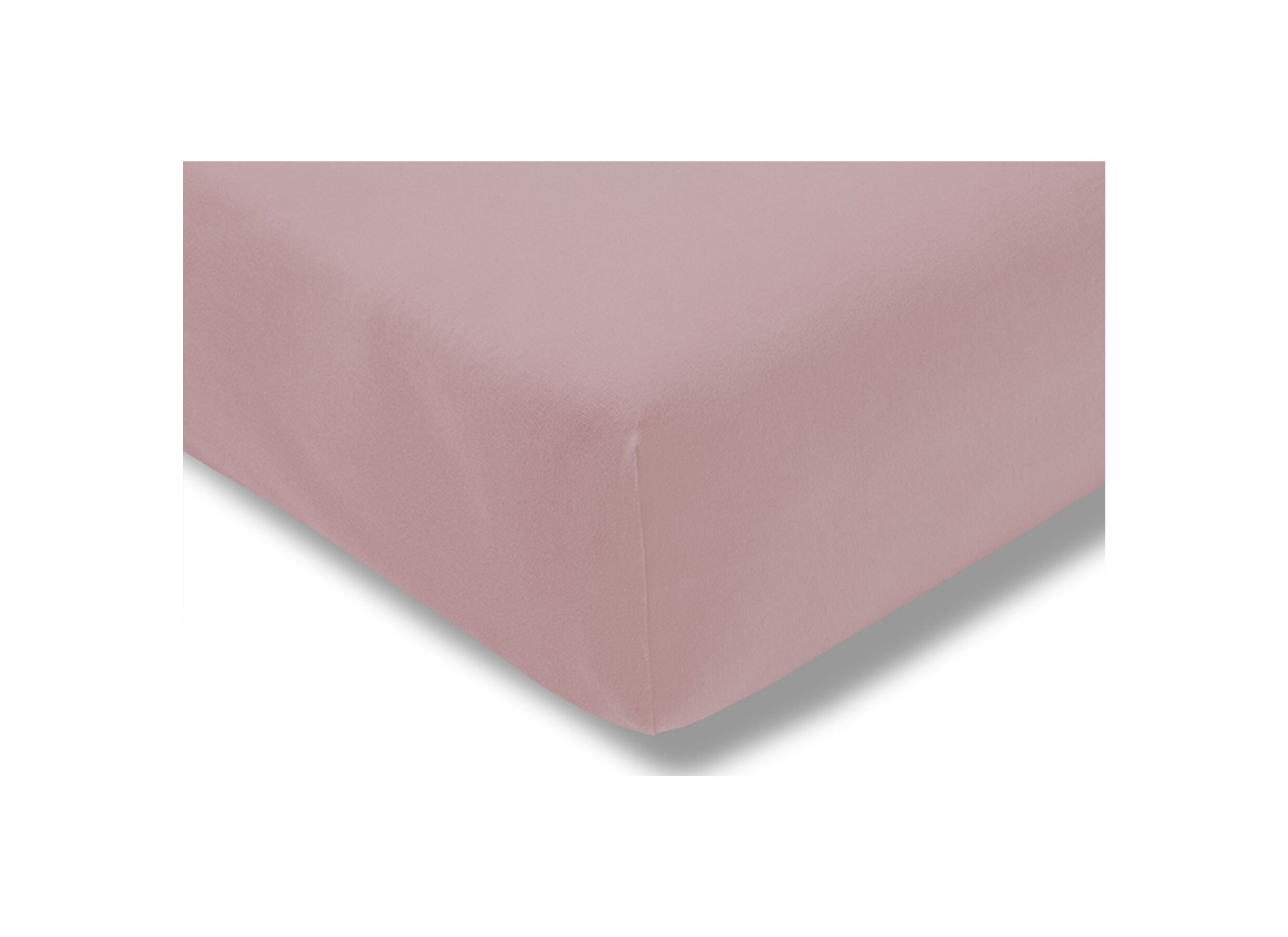 Drap-housse 180/200x200/220cm jersey coton rose - Drap-housse 180/200x200/220cm jersey coton rose
