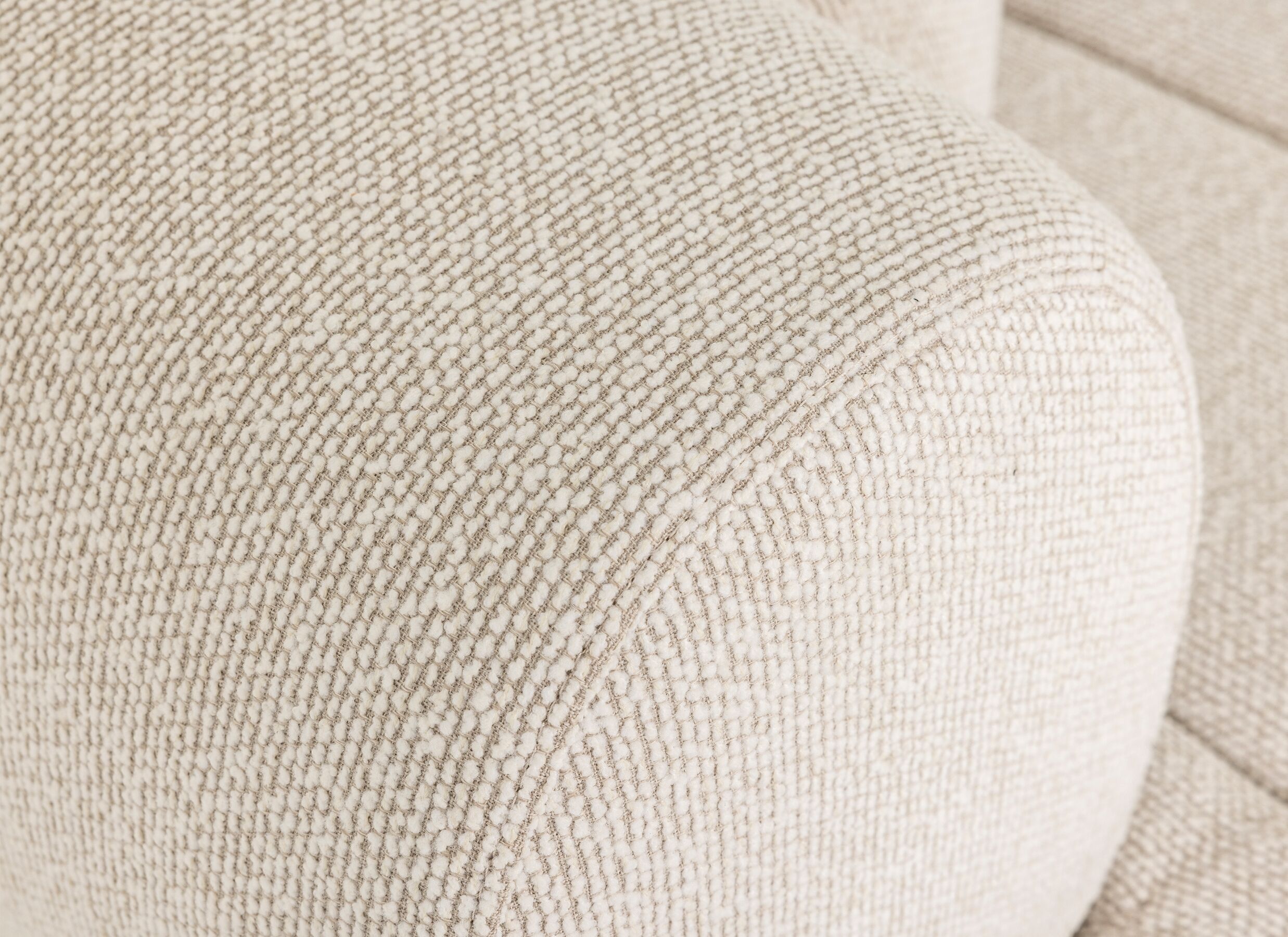 Detail - Canapé Yuna 3 places - tissu - off white