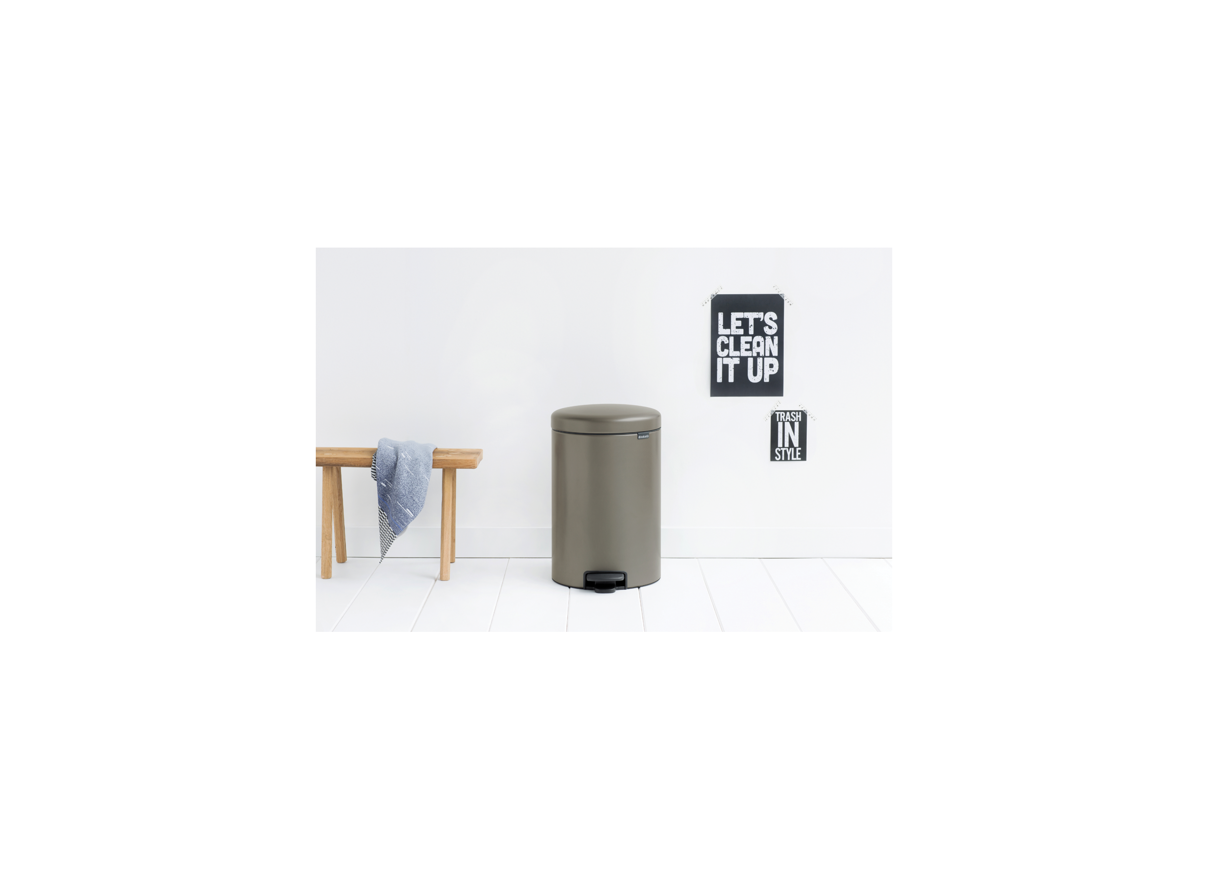 Poubelle à pédale NewIcon Brabantia 20L platinum