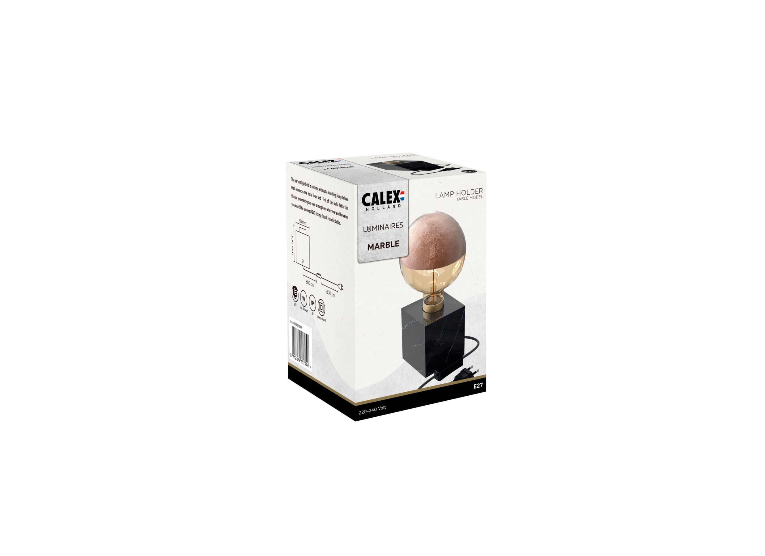 Aperçu - Lampe de table Marble E27 H9cm
