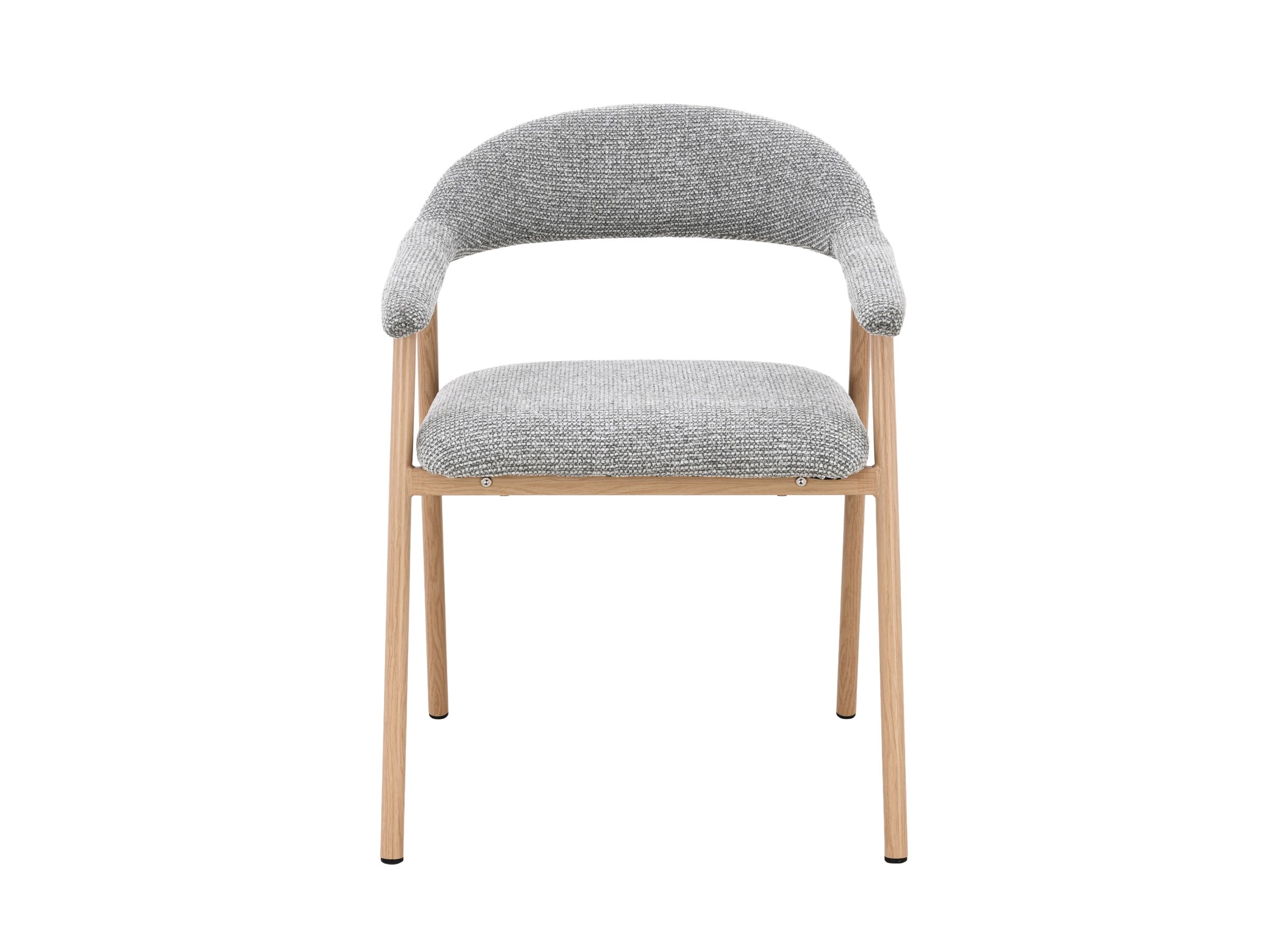 Aperçu - Chaise Alia 58x59x76cm - tissu - gris