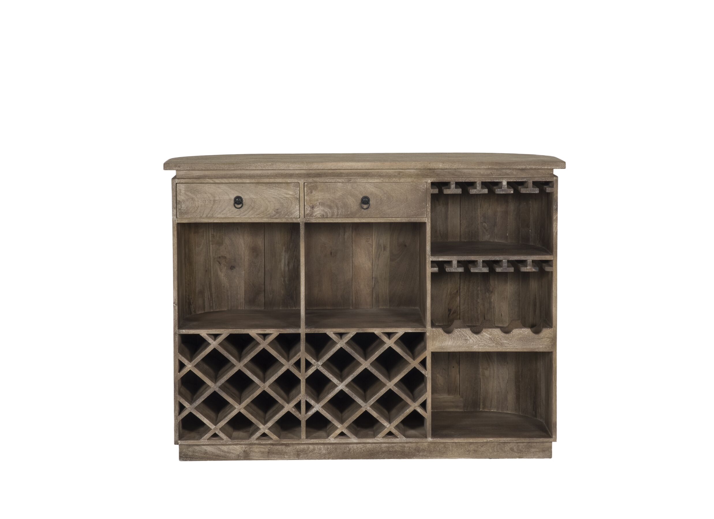 Aperçu - Meuble Bar Leone 146cm - manguier massif - sandblast