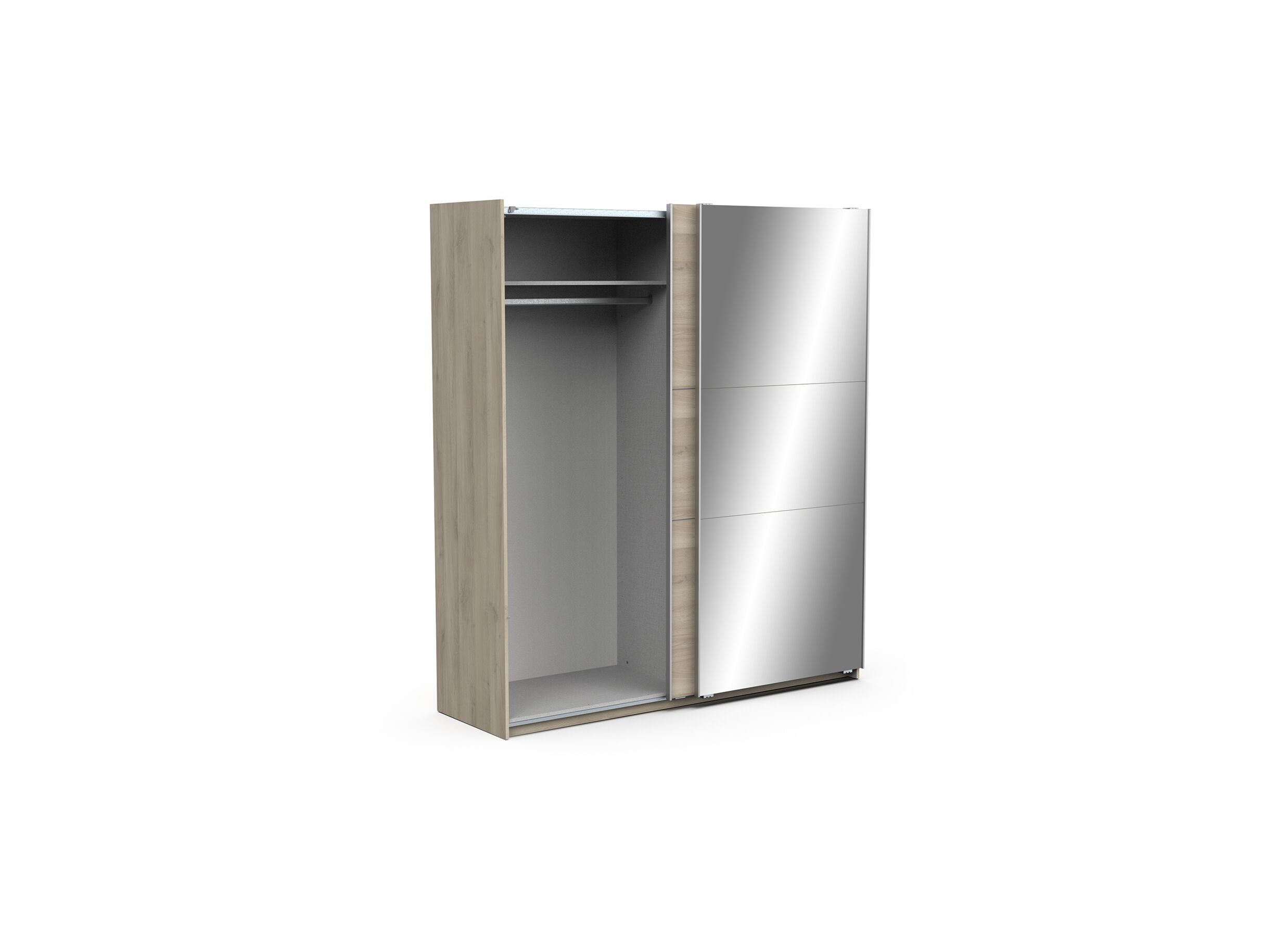 Armoire à portes coulissantes Ghost 178cm - décor - chêne de kronberg