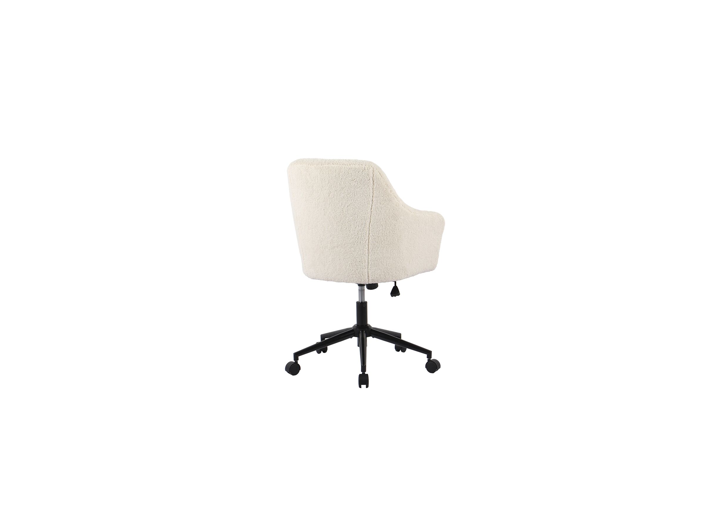 Chaise de bureau Icy 66x63x87,5cm - tissu - blanc
