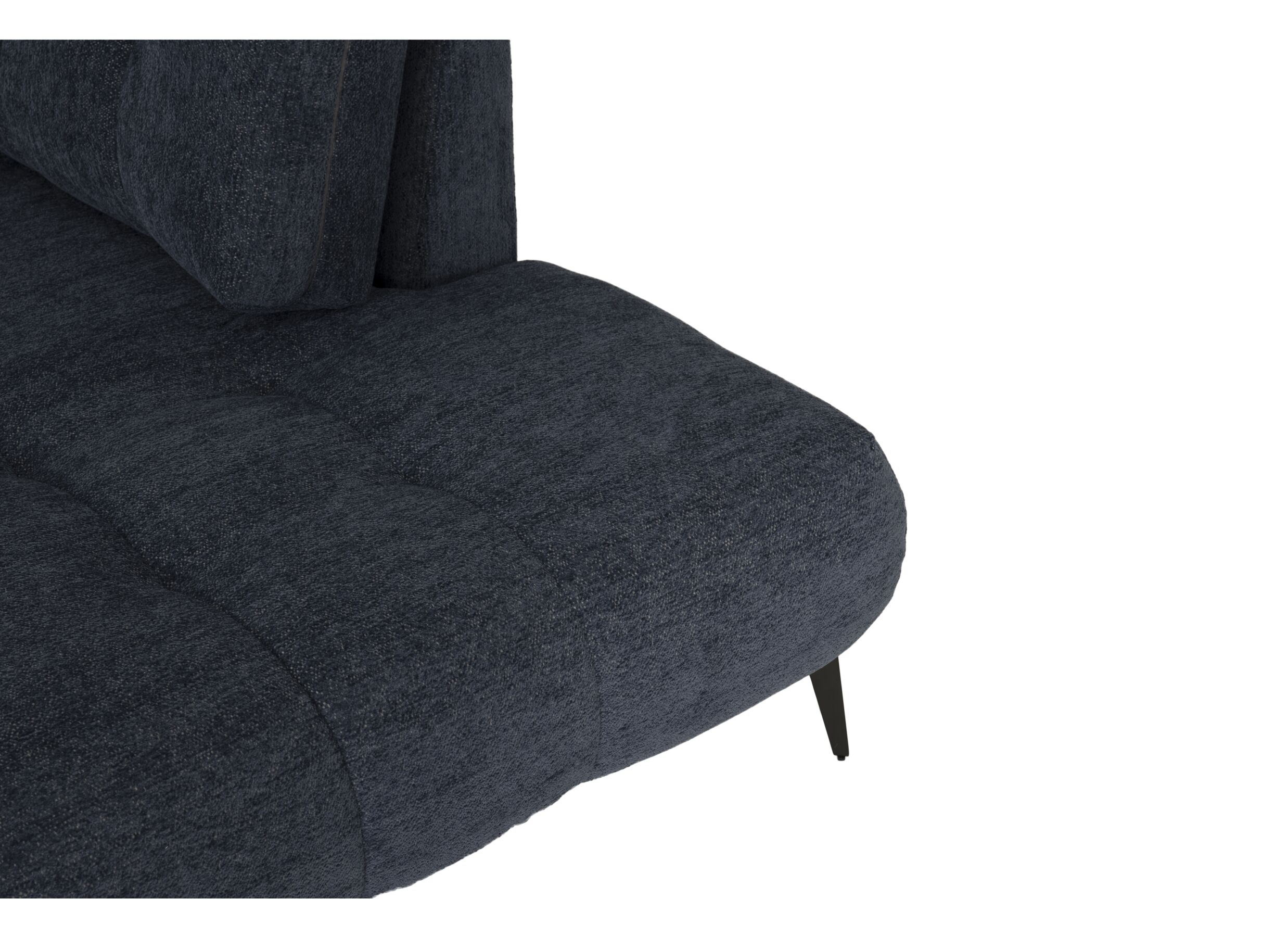 Hoeksalon Elmo 287x219cm - stof - blauw