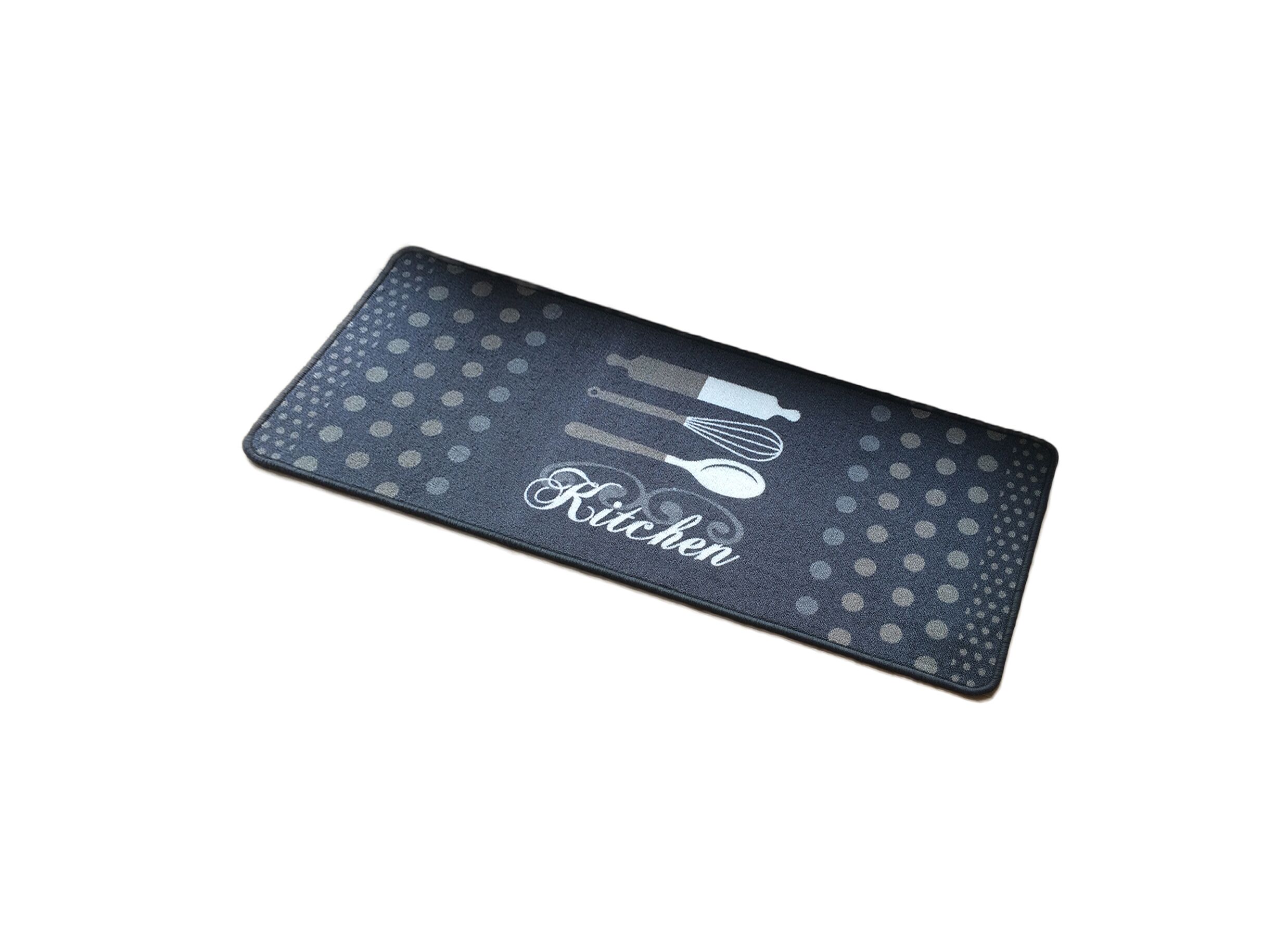 Keukenloper Kitchen 120x50cm - stof - grijs