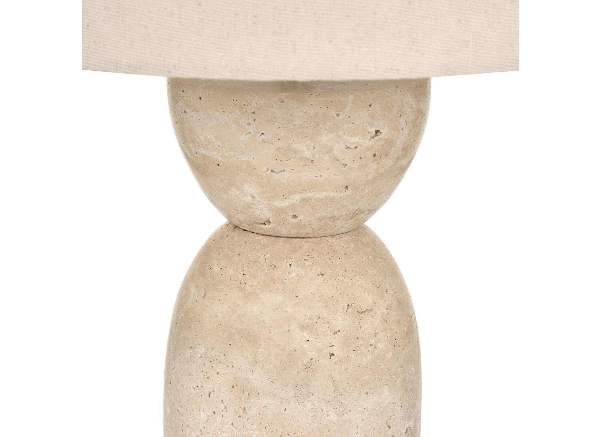 Detail - Lampe de table Erin H47,5cm E27 - travertin - beige
