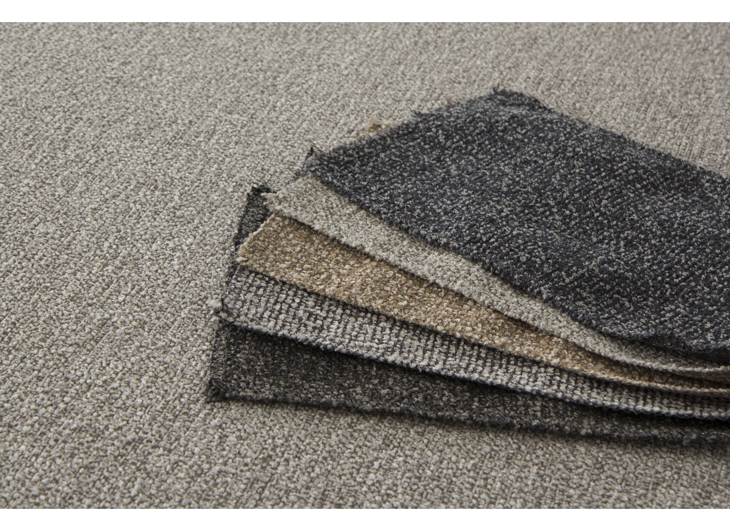 Canapé d'angle Kent 390x230cm - tissu - gris