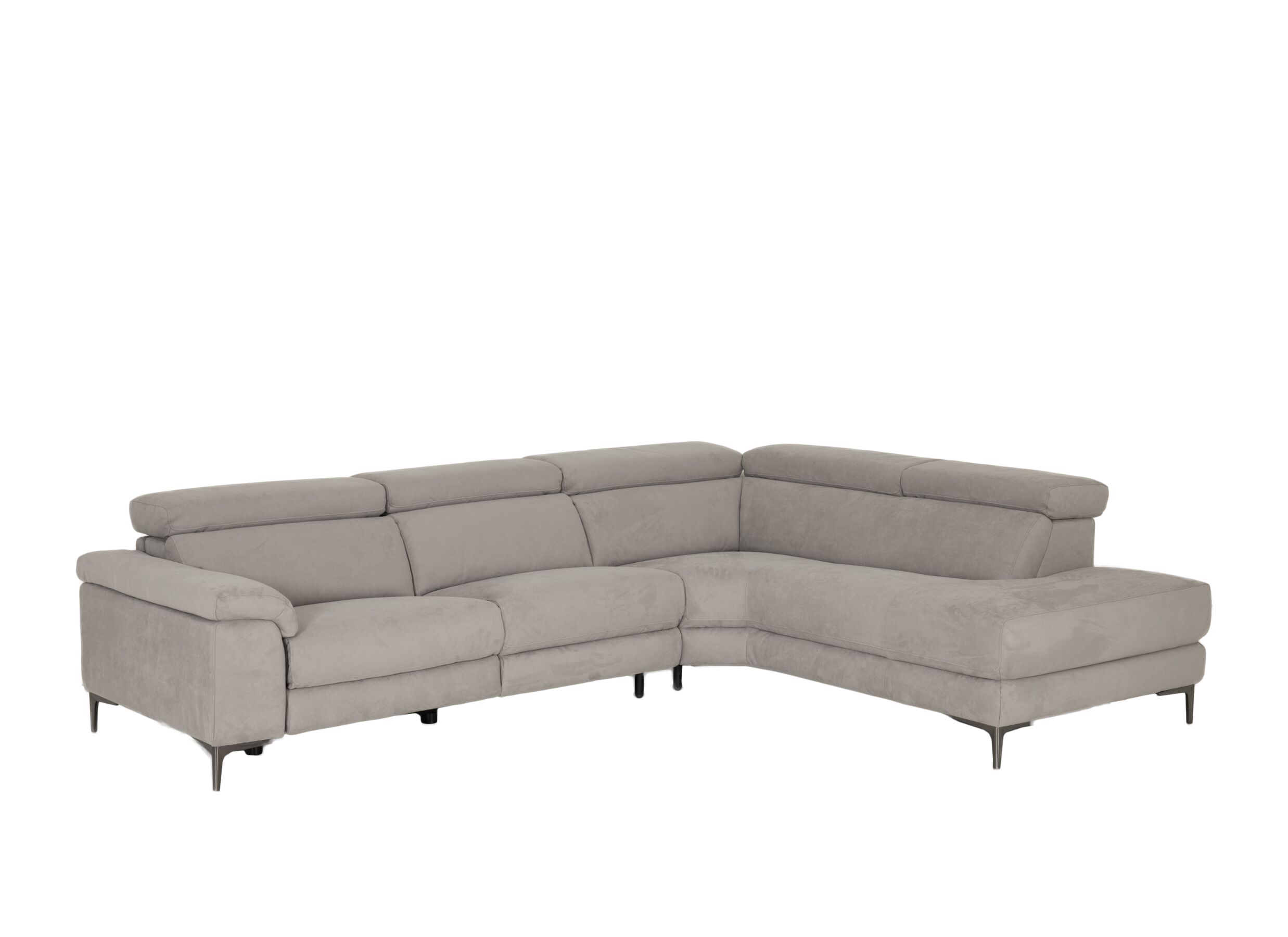 Hoeksalon Cell 295x232cm - stof - grijs