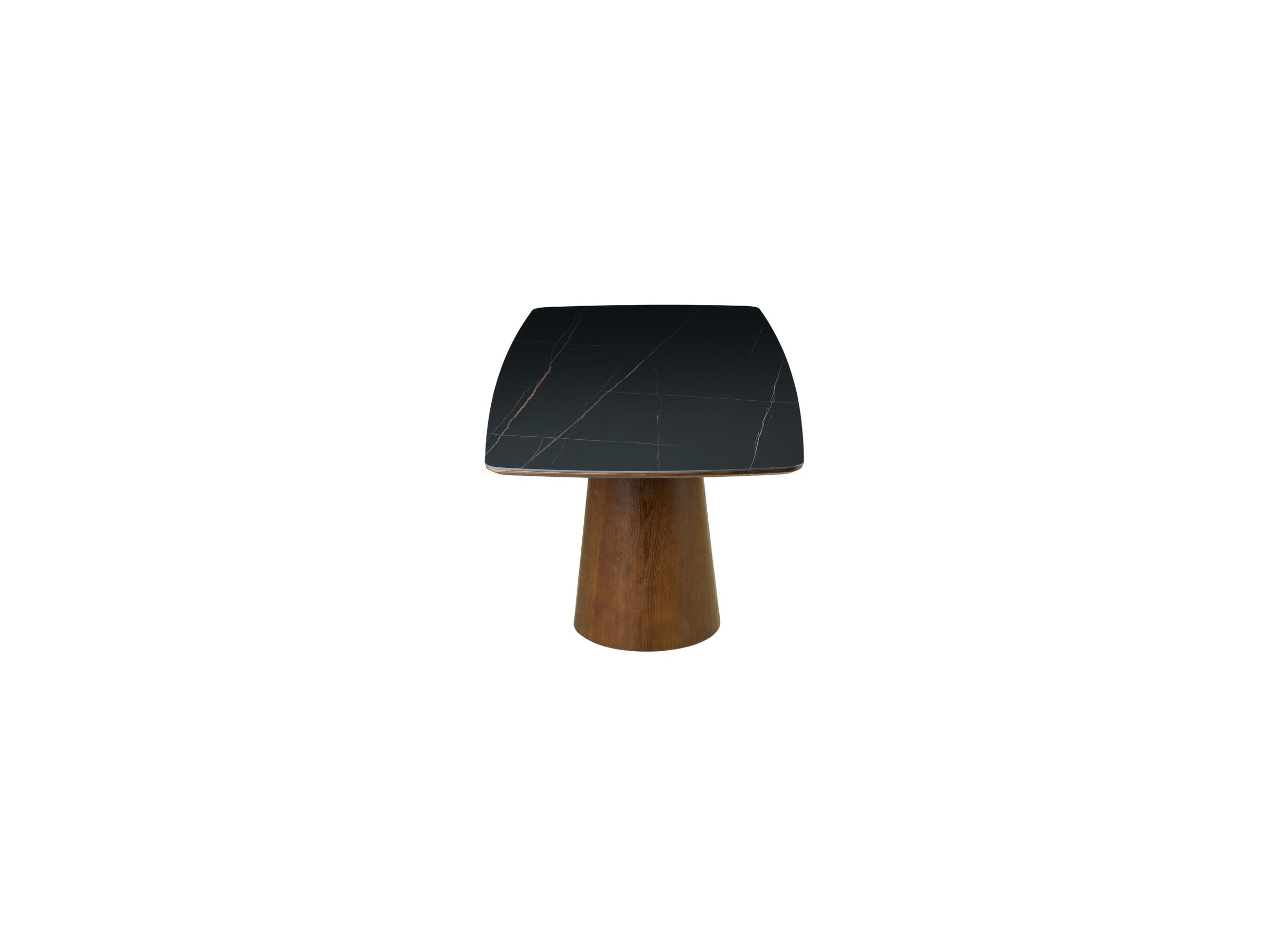 Aperçu - Table basse Indy 120x60cm - placage & céramique - marron noir