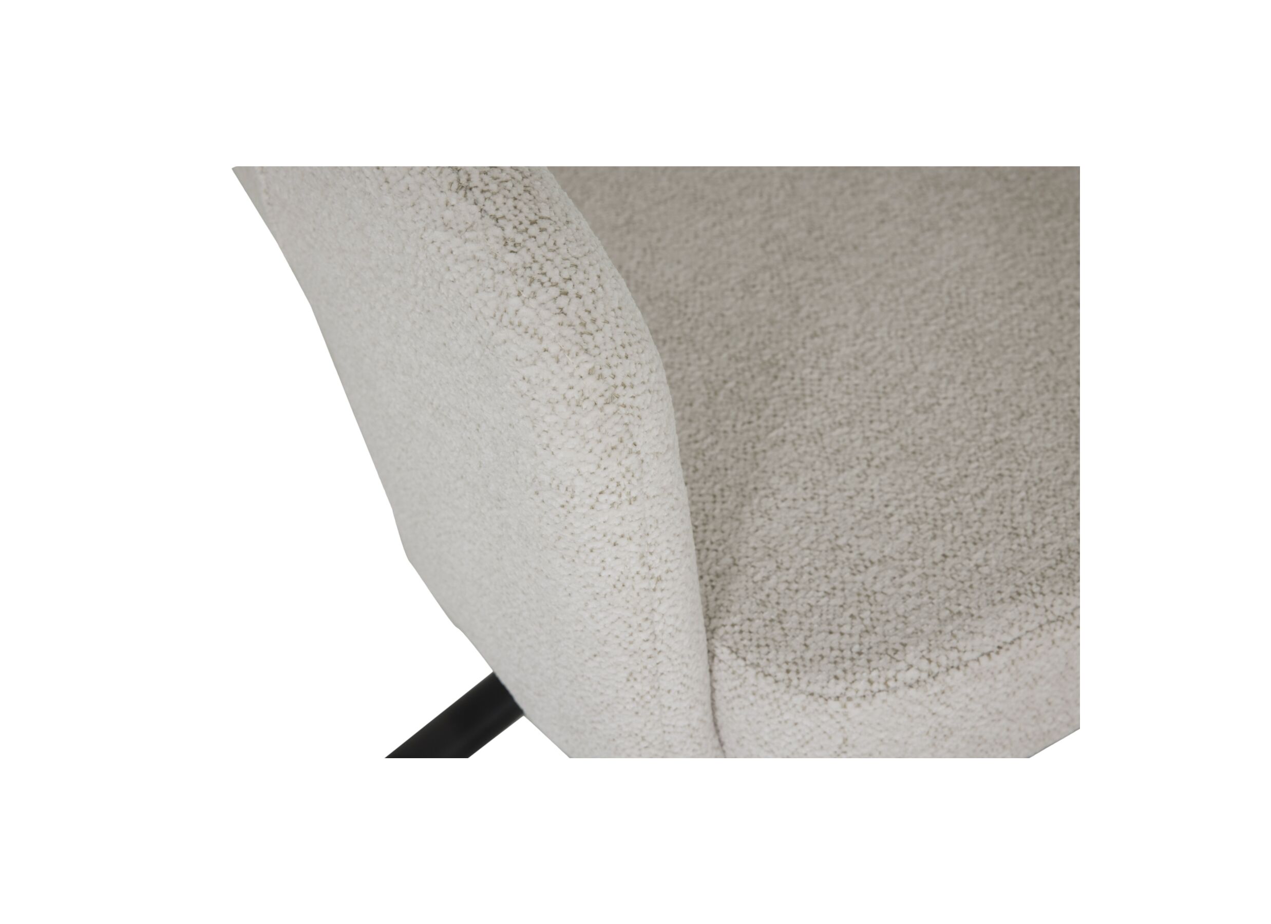 Detailfoto - Draaistoel Robin 60x56x79,50cm - stof - grijs