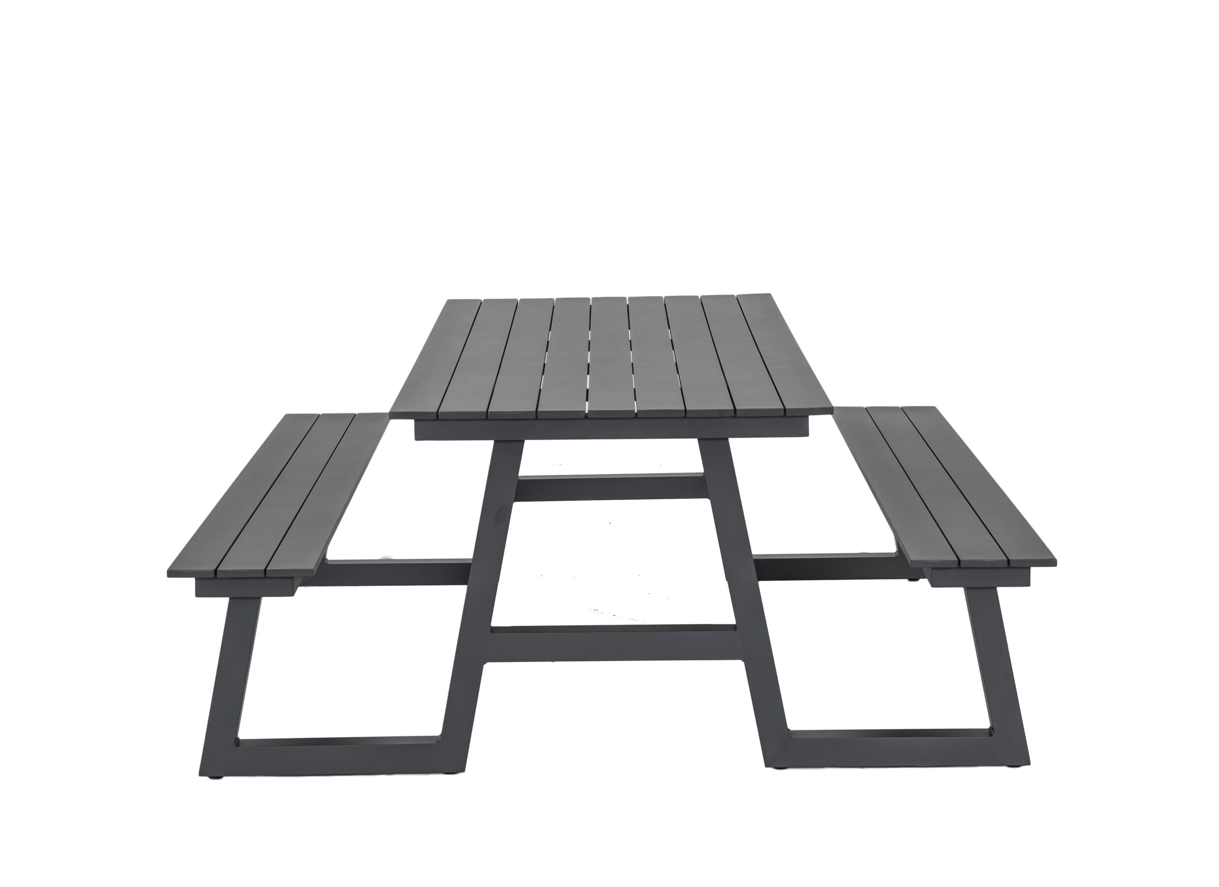Aperçu - Table pique-nique Santorini173x200cm - aluminium - anthracite