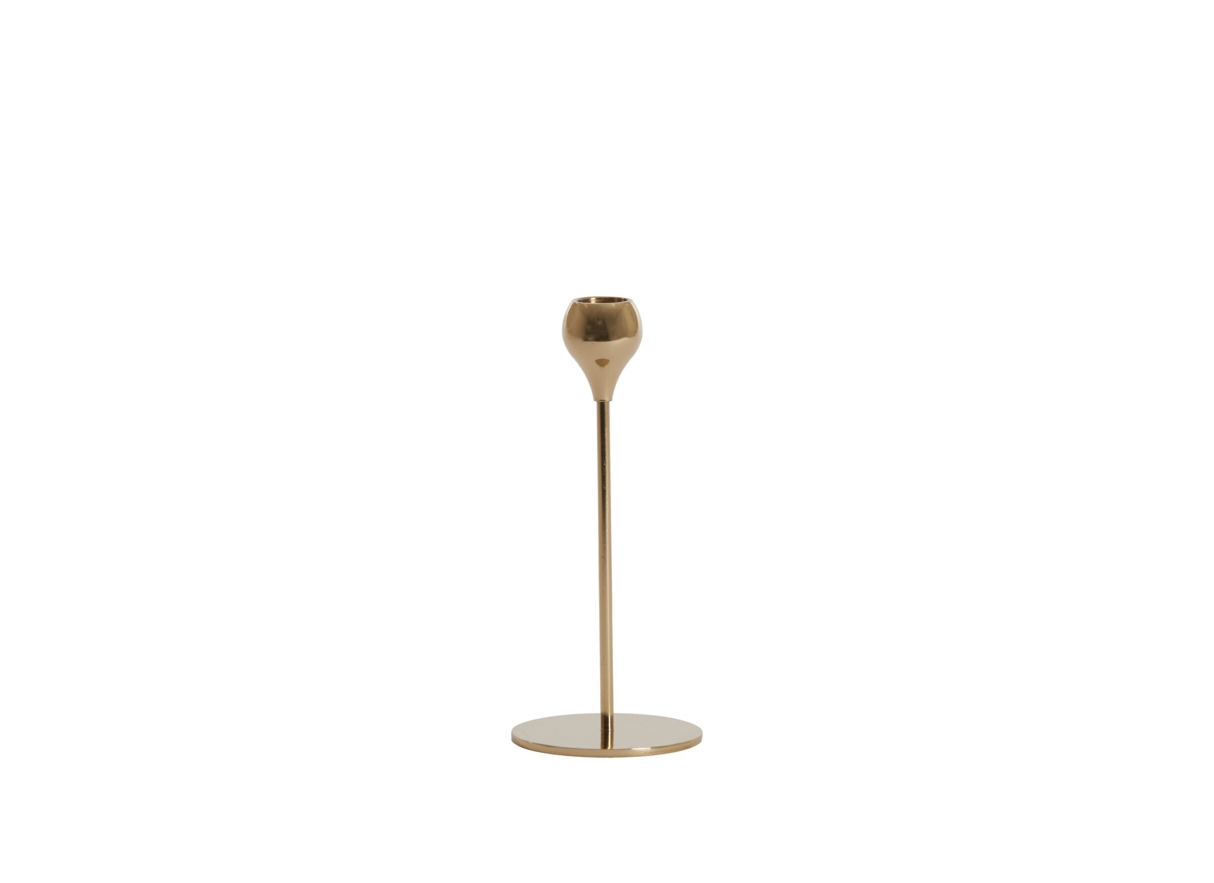 Kaarsenhouder Samui H20cm - metaal - goud - Porte-bougie Samui H20cm - métal - doré