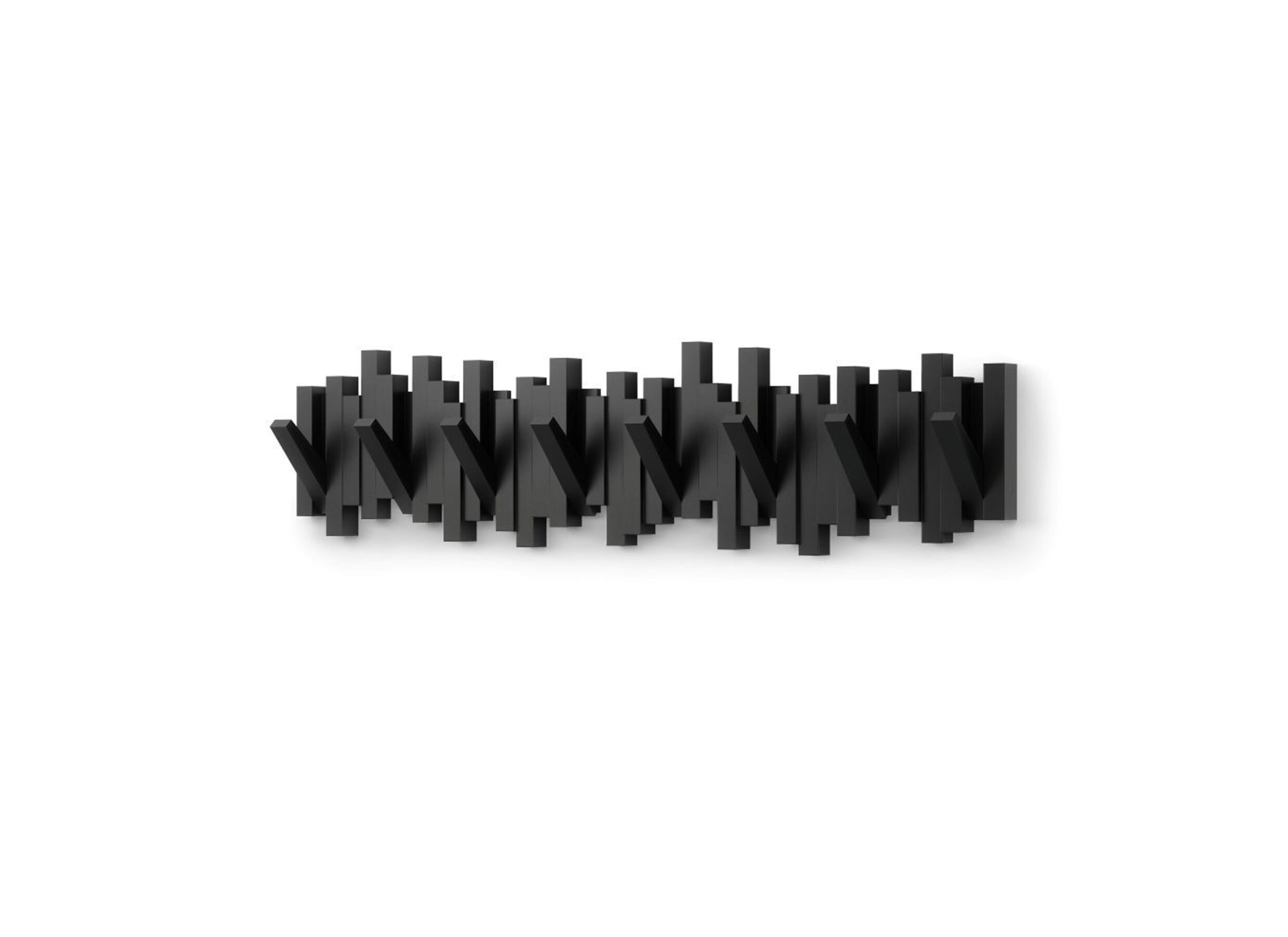 Kapstok sticks 8 Hook 64cm - zwart - Kapstok sticks 8 Hook 64cm - zwart