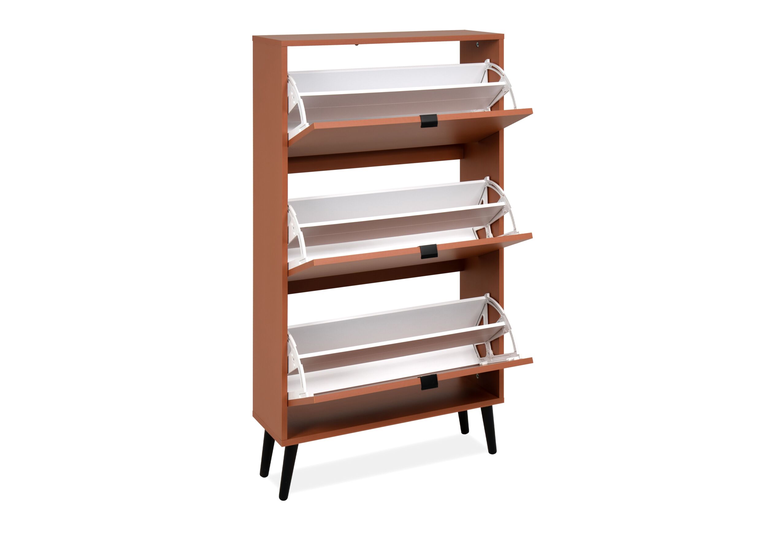 Disposition - Armoire à chaussures Vigo 70x24x125cm - mélamine - terra