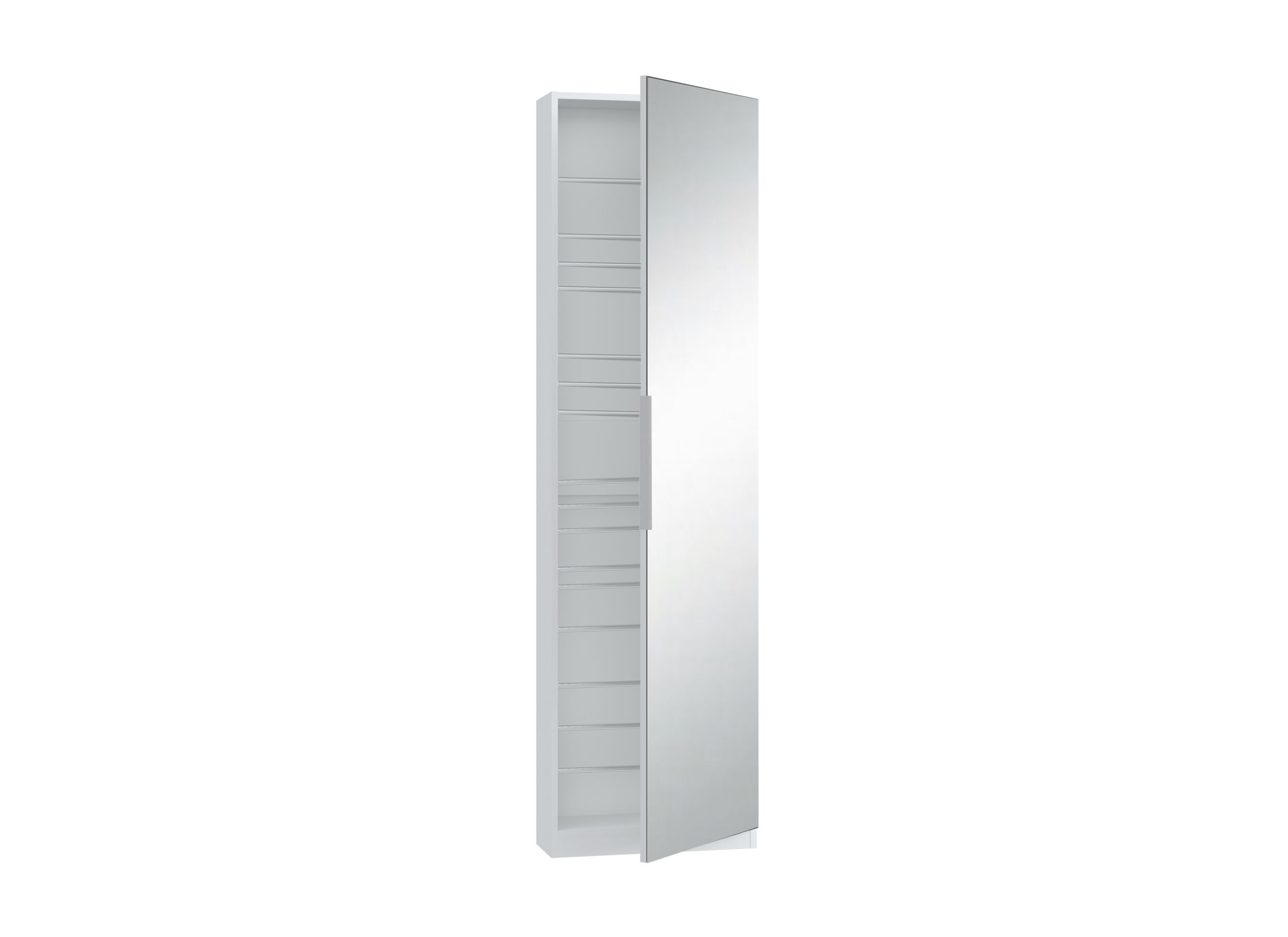 Indeling - Schoenenkast Calma 50x20x180cm - decor - wit