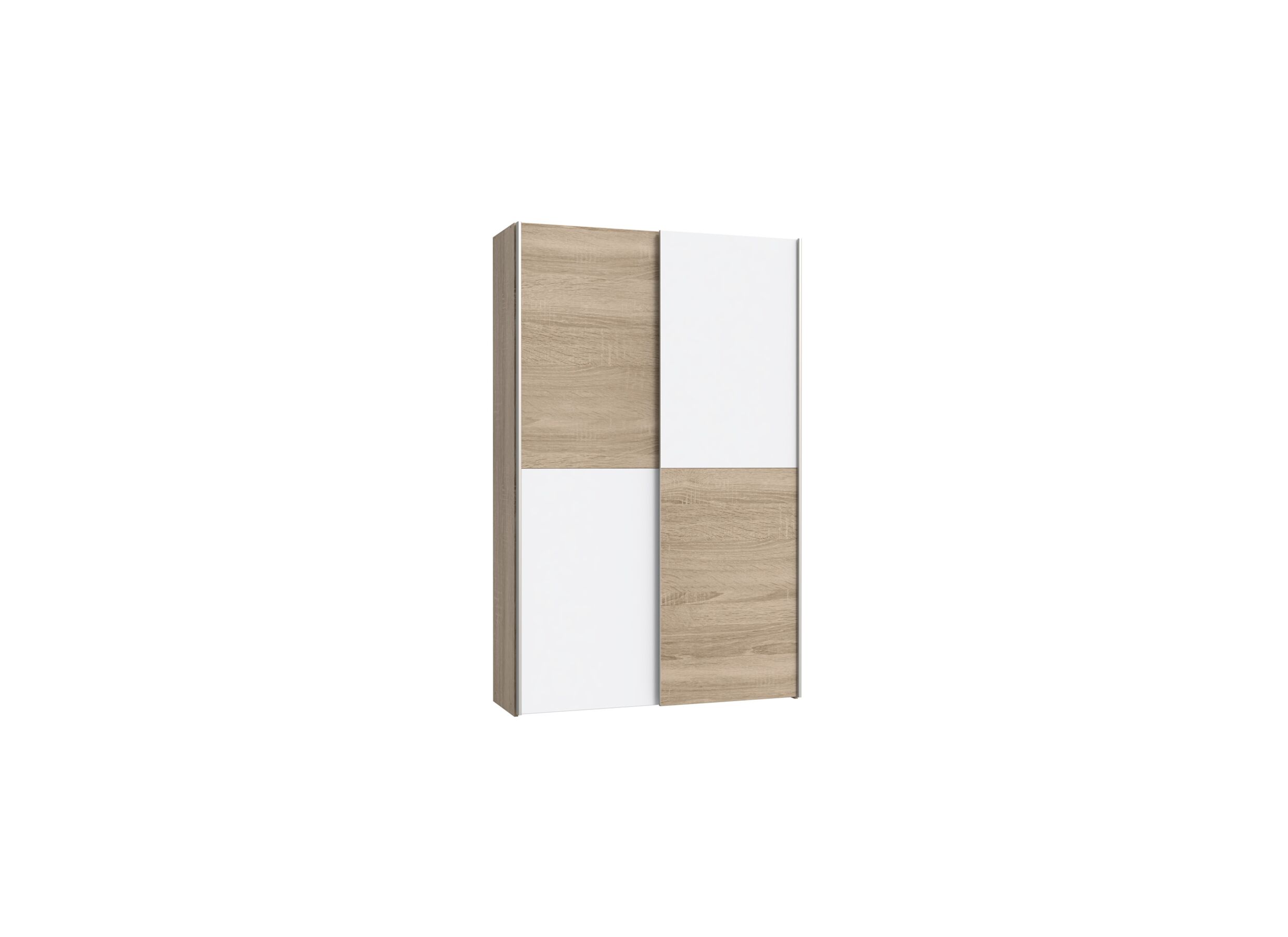 Armoire à portes coulissantes Ozzula 120x42x191cm - Armoire à portes coulissantes Ozzula 120cm - décor - chêne sonoma/blanc