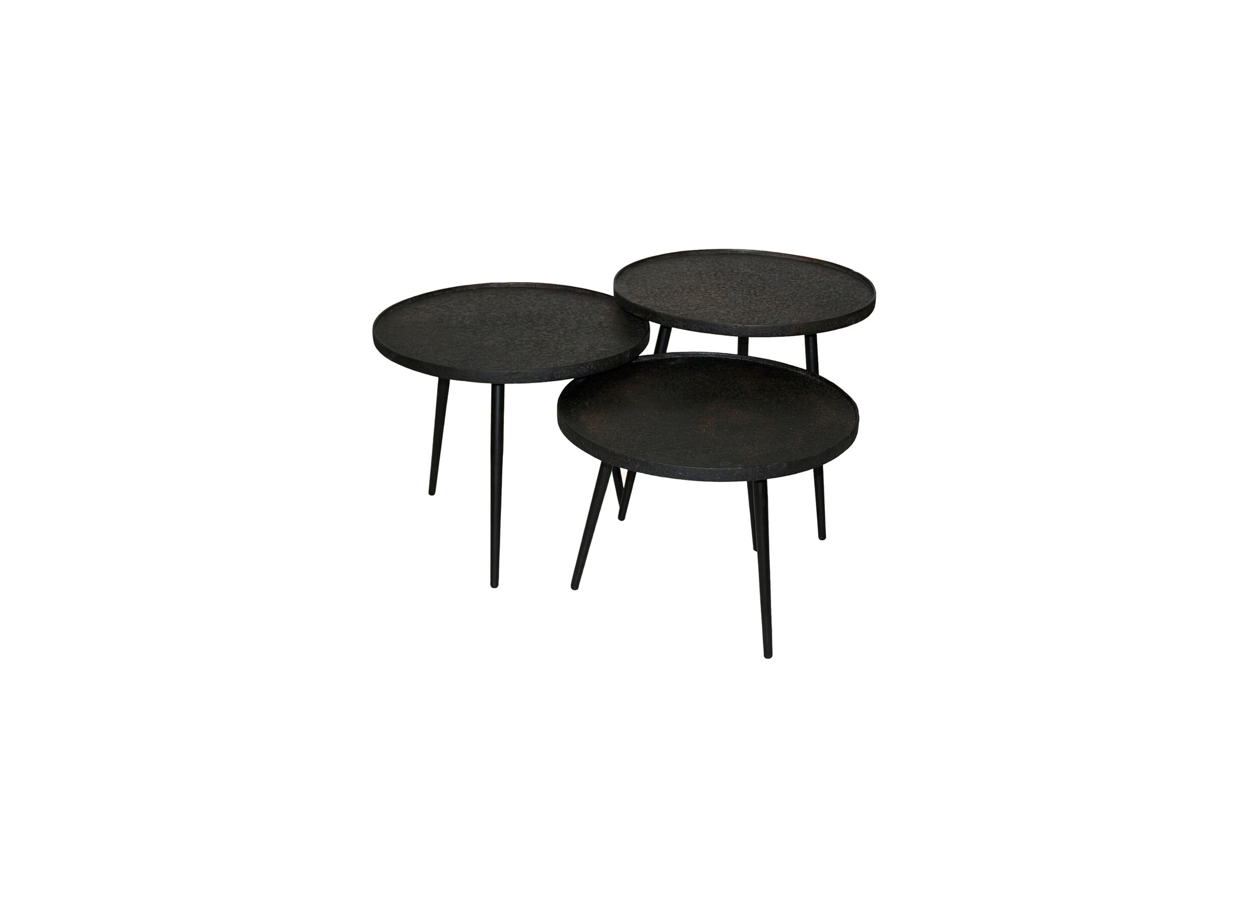 Table basse Billy teck massif ronde