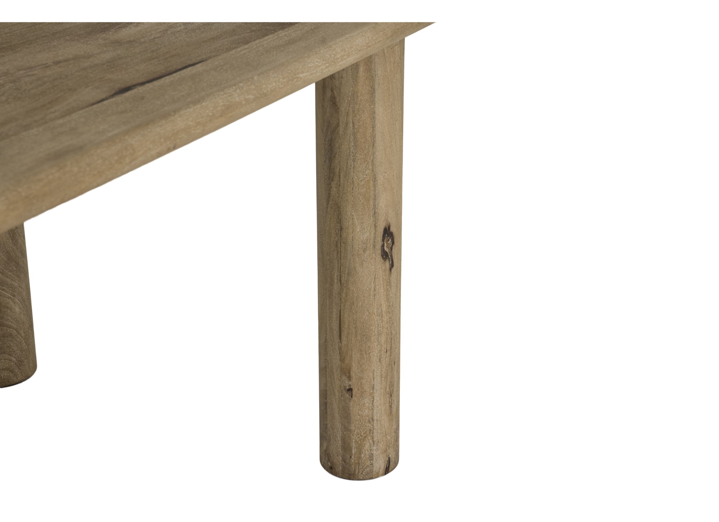 Detail - Table Darwin 200x100cm - manguier massif - sandblast