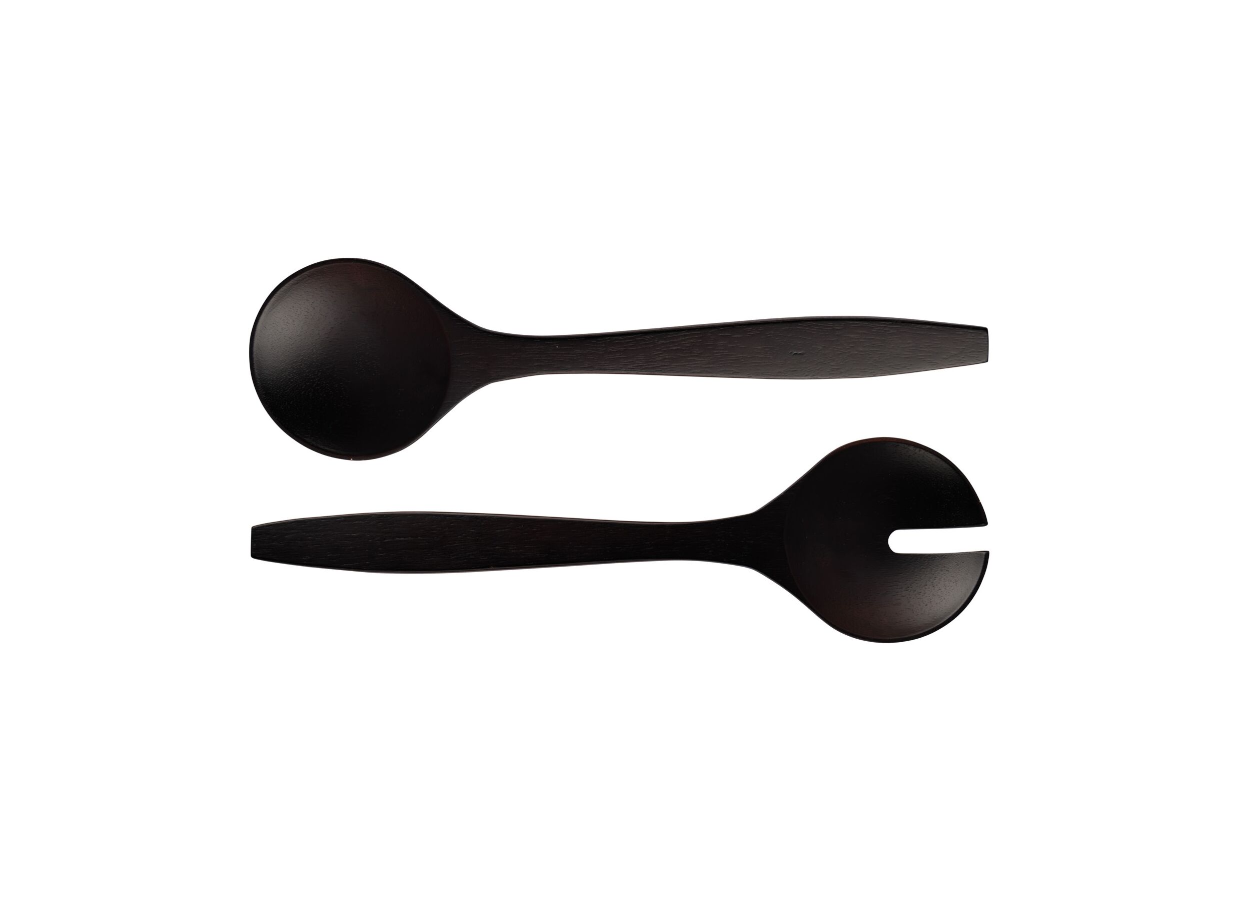 Aperçu - Couverts à salade Black & Wood noir 2 pièces