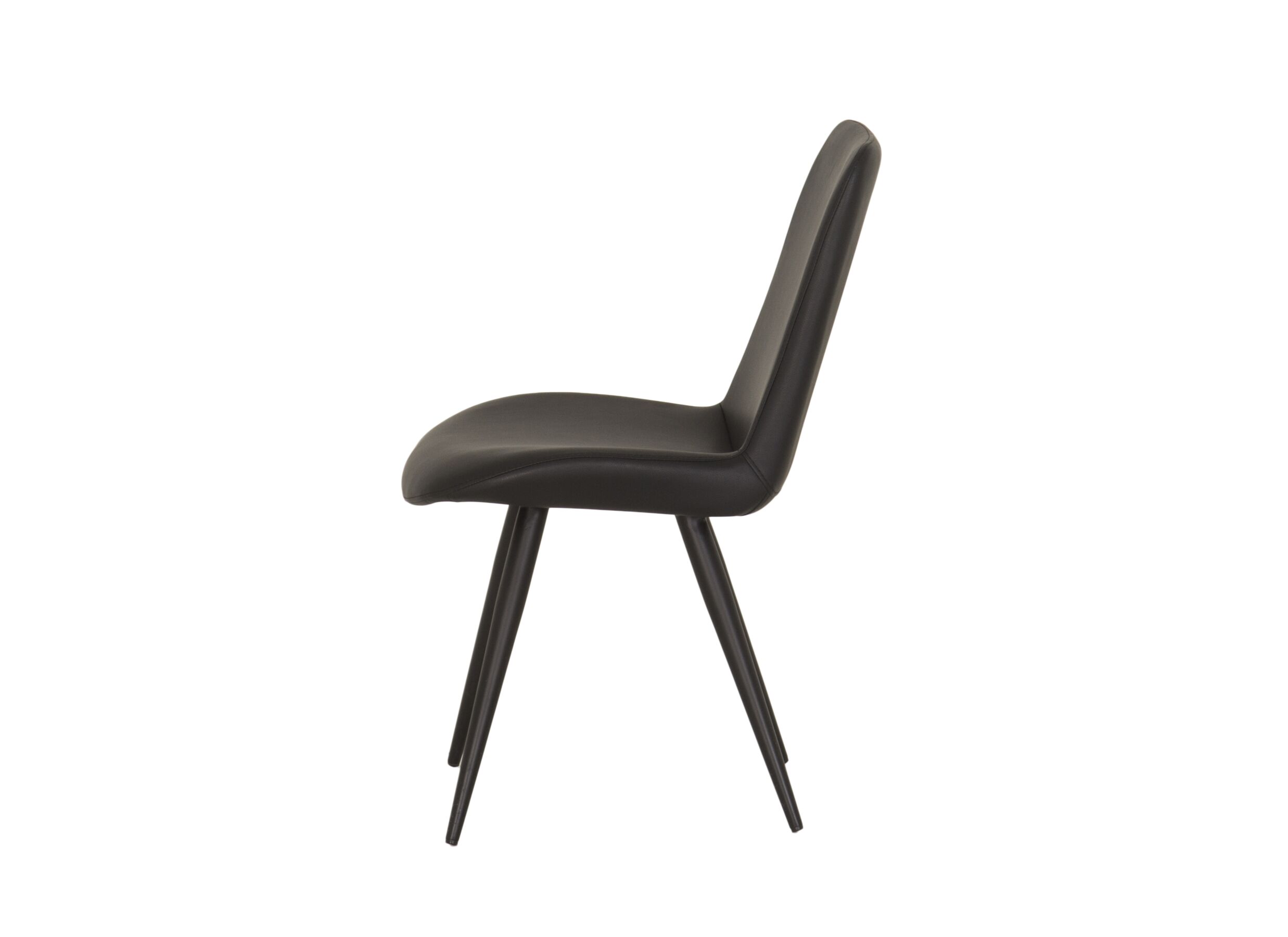 Detail - Chaise Yack 49x63x87,5cm - similicuir/acier - noir