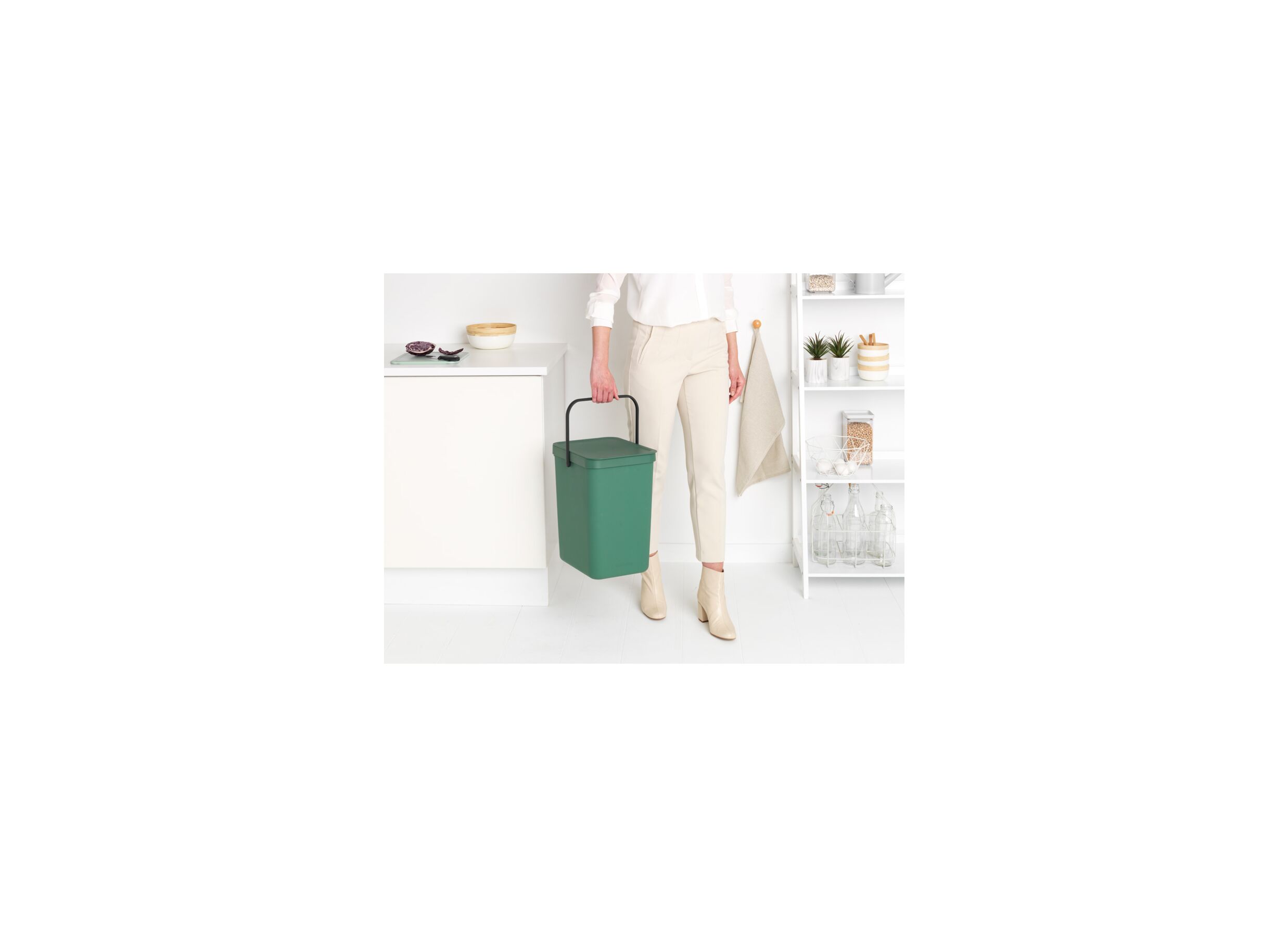 Sfeerfoto - Vuilbak Sort & Go Brabantia 25L groen
