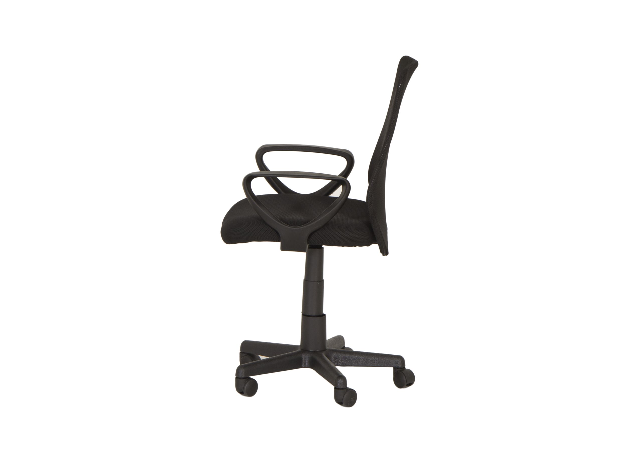 Chaise de bureau Mosquito 56x47x99cm - similicuir - noir