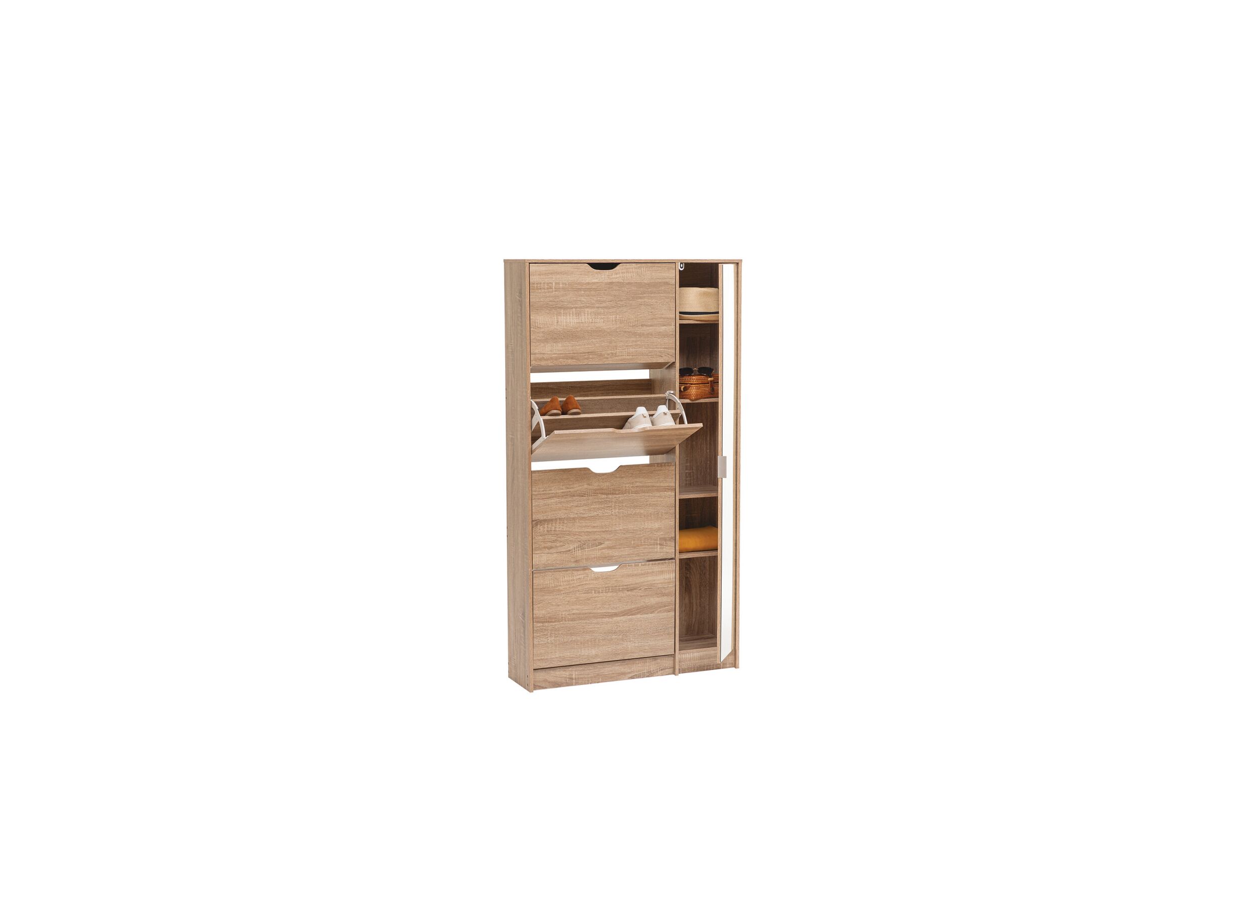 Foto ambiance - Armoire à chaussures 85x23,3x155,4cm
