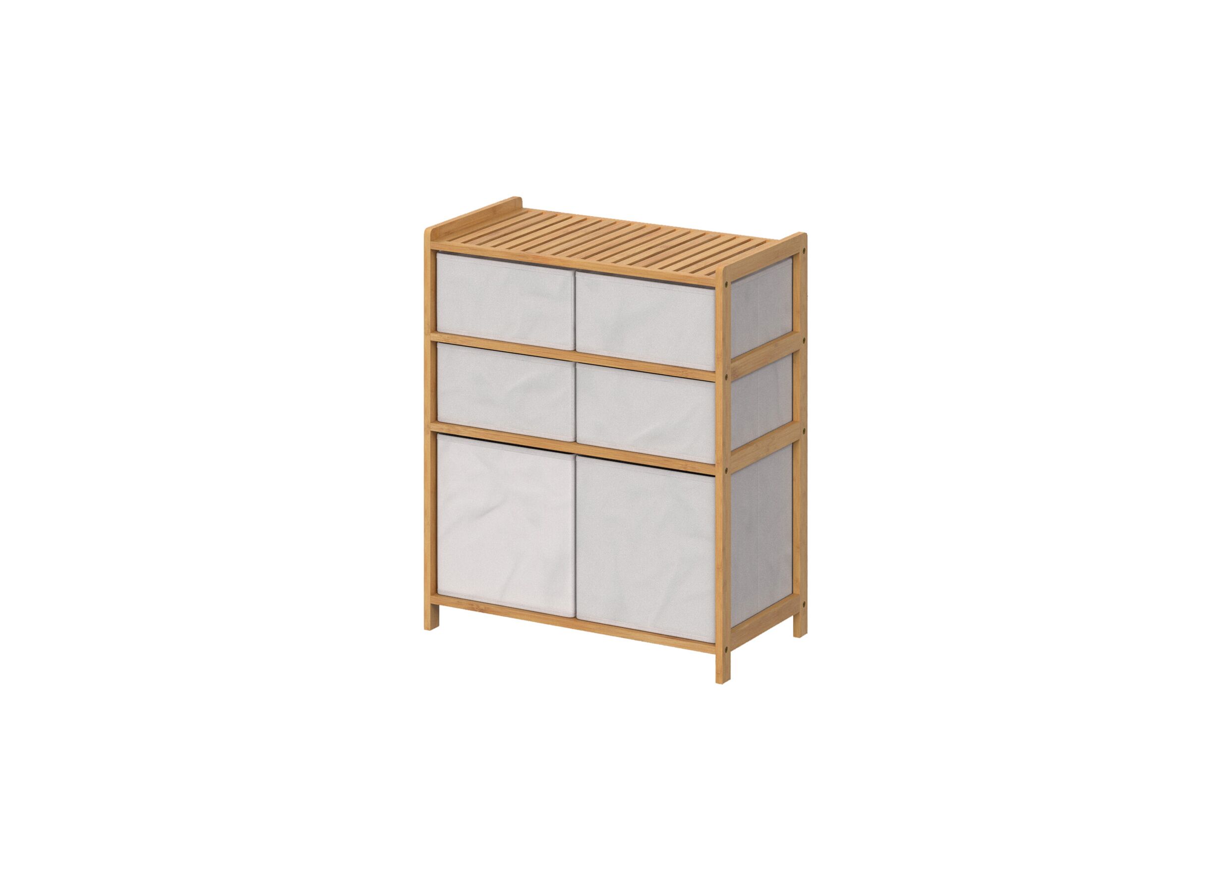 Ladekast Tidy 66x33x78,5cm - bamboe - naturel
