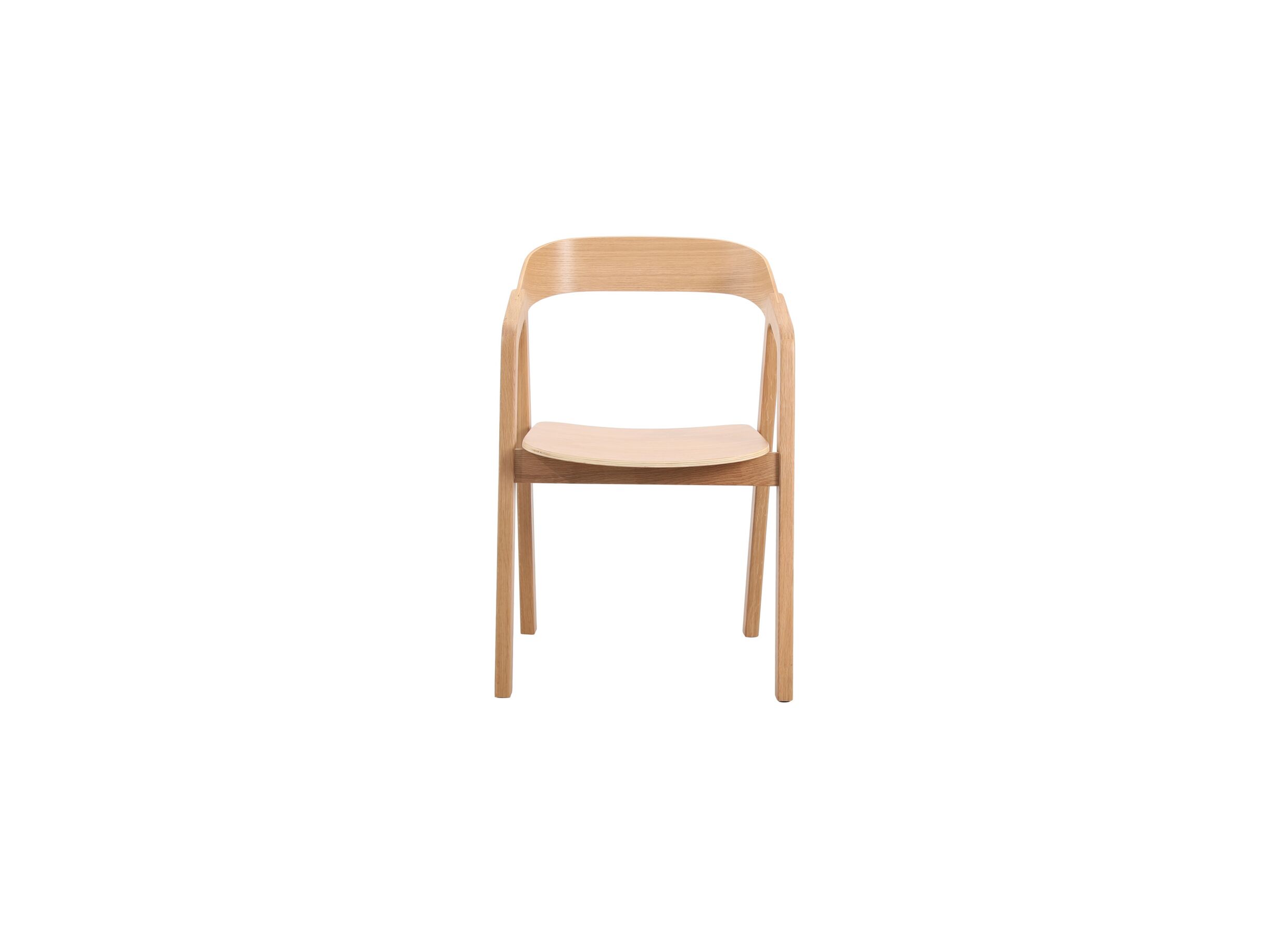 Aperçu - Chaise Pearson 50x54x80cm - placage chêne contreplaqué - naturel