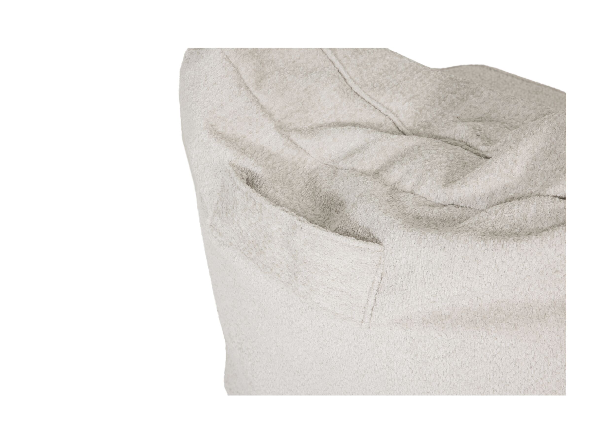 Detail - Pouf poire Caroline Coral tissu - beige