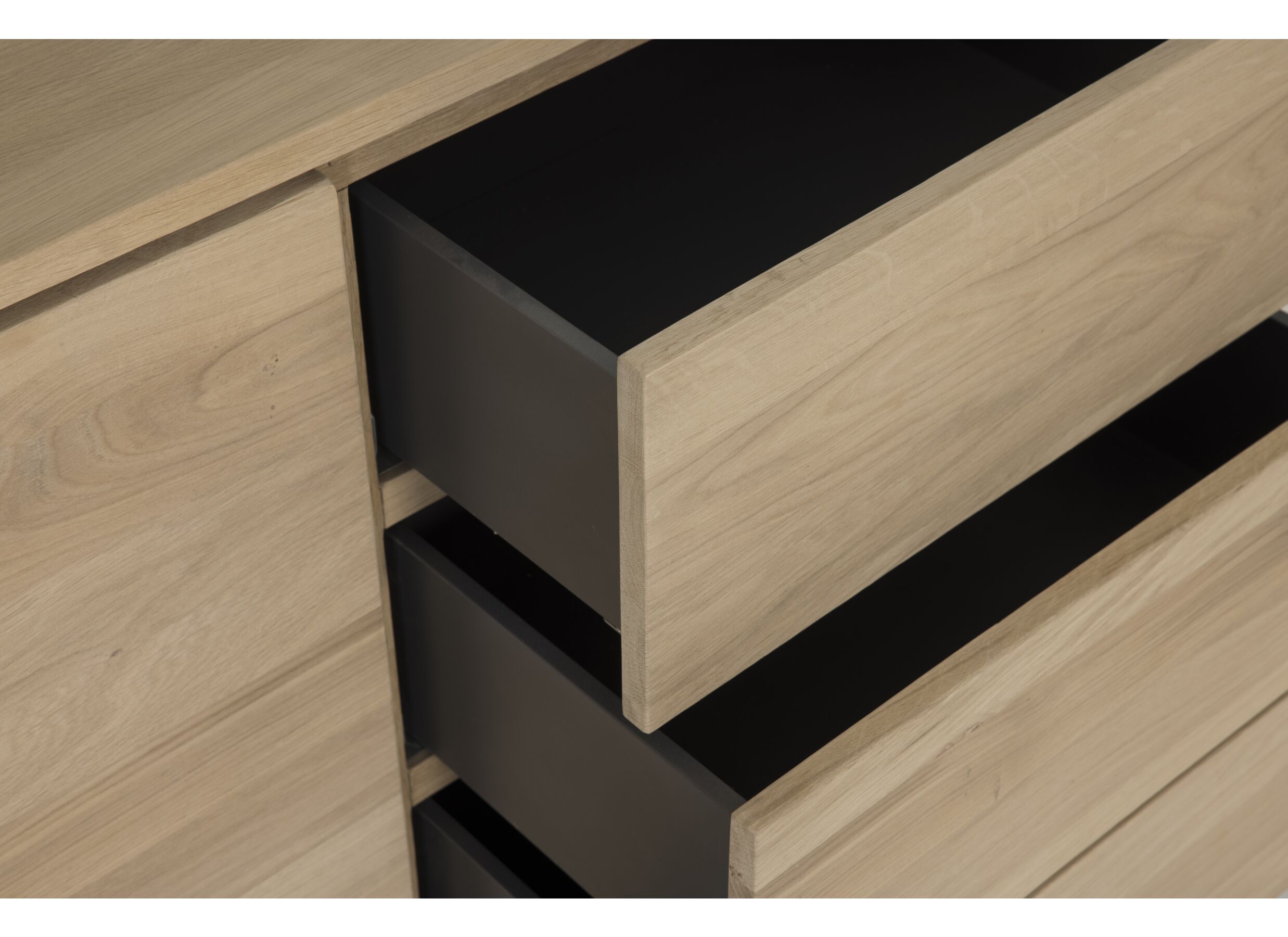 Buffet Nomade 240cm - chêne massif & décor - naturel