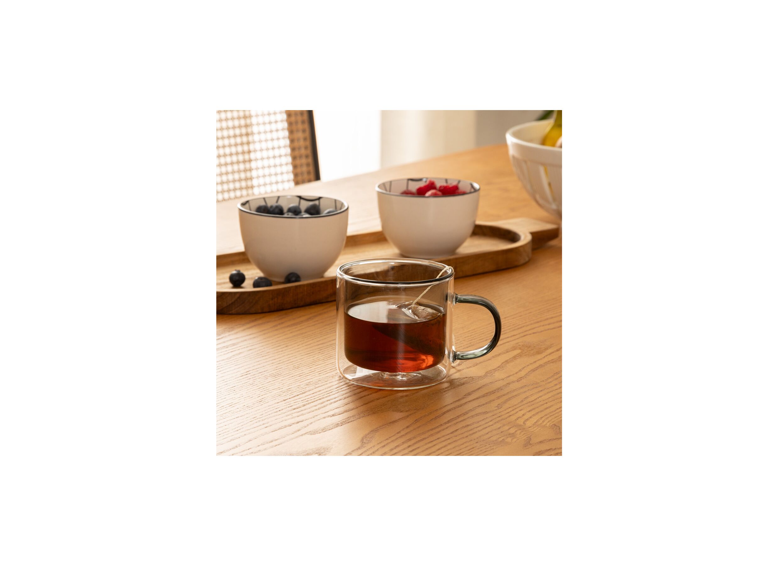 Sfeerfoto - Theeglas Lexi 25l 12x8x8,5cm - glas - transparant