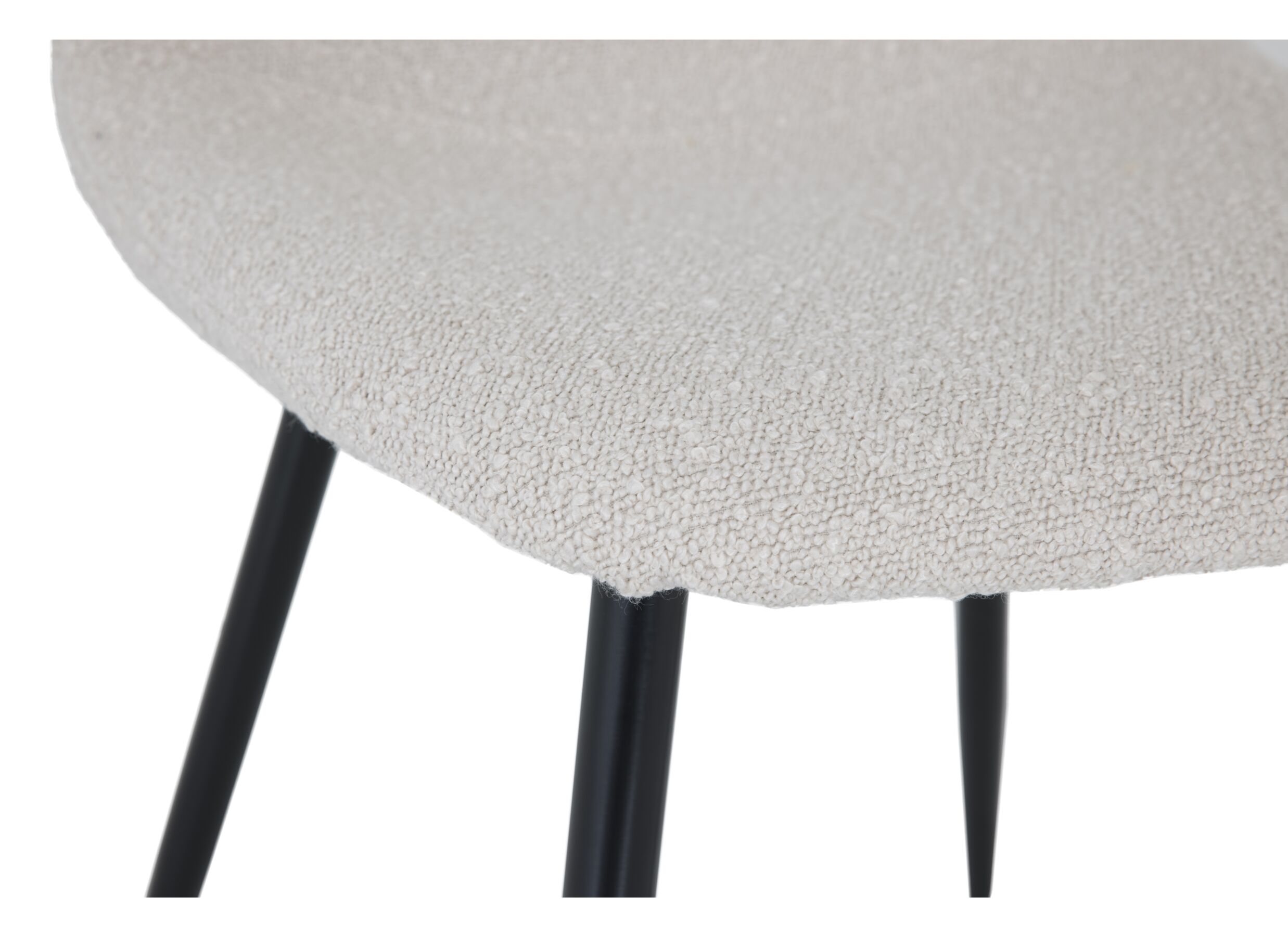Stoel Charlton 44x53x87cm - molton - boucle beige