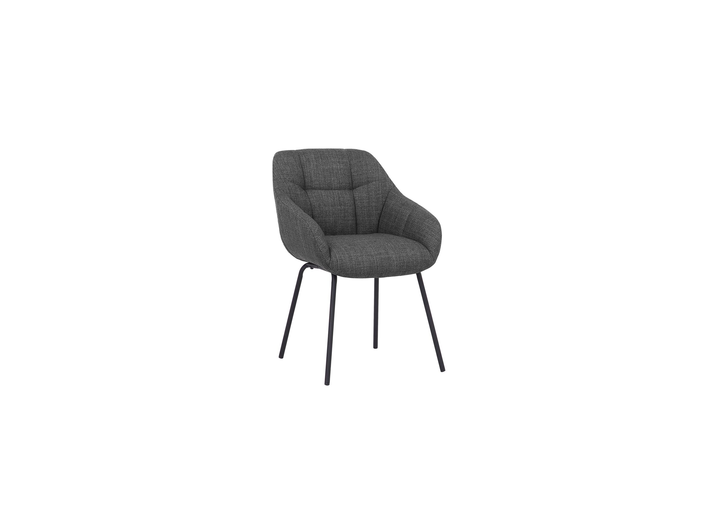 Stoel Navajo 57,5x65x85cm - stof - grijs