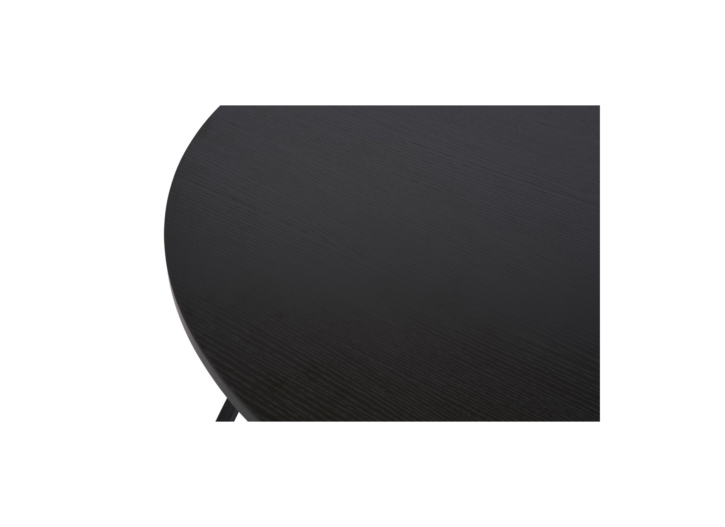 Detailfoto - Salontafel Ø70/Ø50cm - melamine - nero set van 2