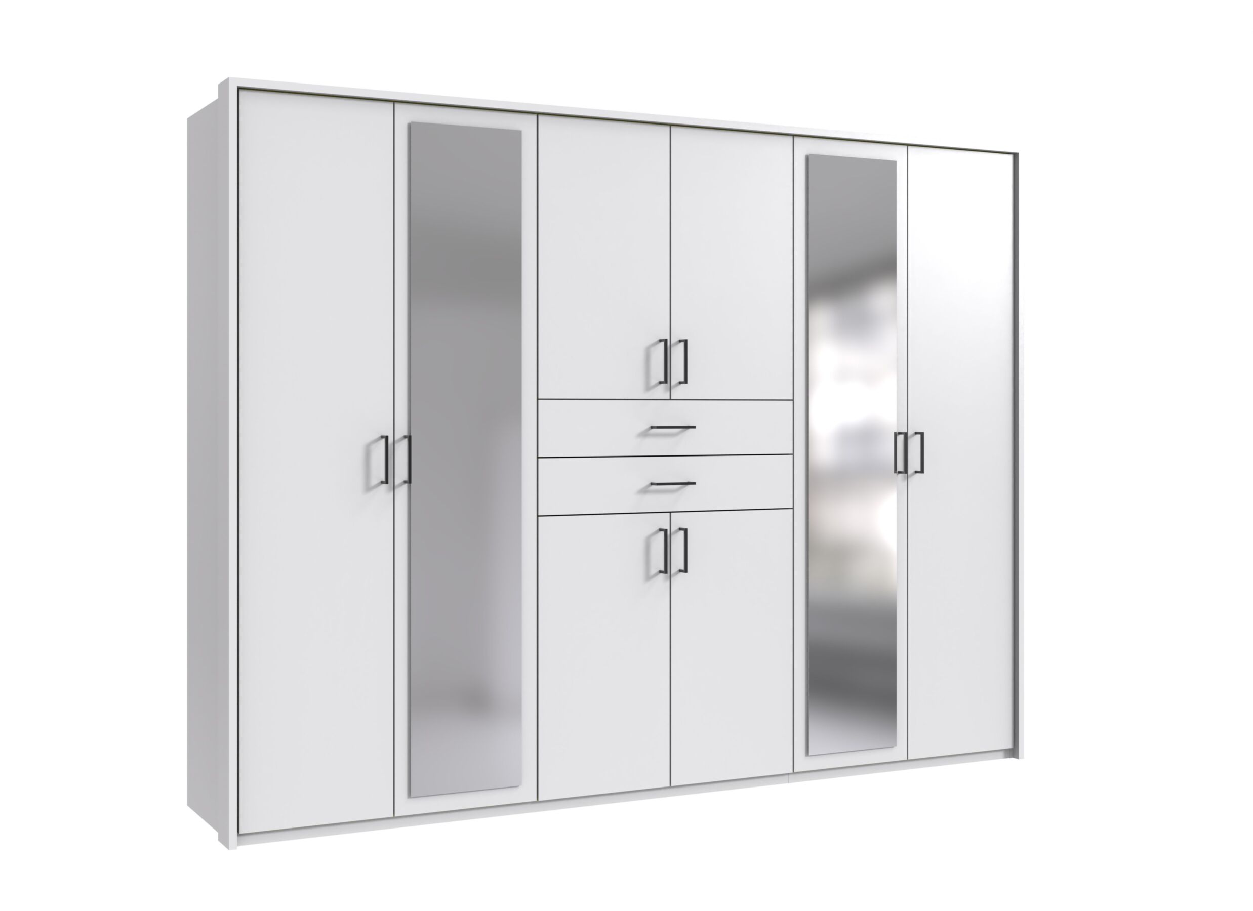 Photo ensemble - Garde-robe Diver 270cm - décor - blanc
