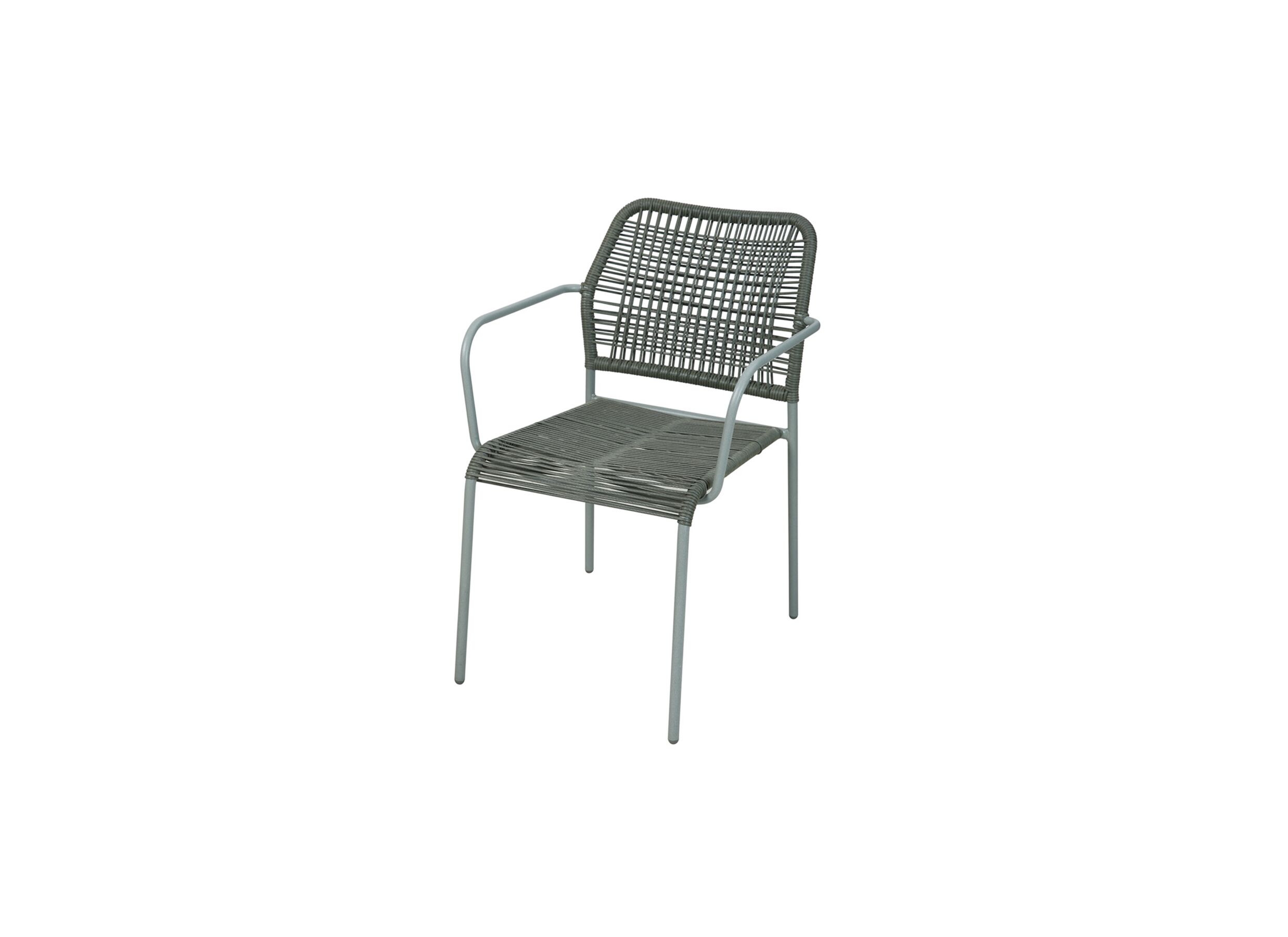 Tuinstoel Phi staal rotan groen - Chaise de jardin Phi acier rotin vert