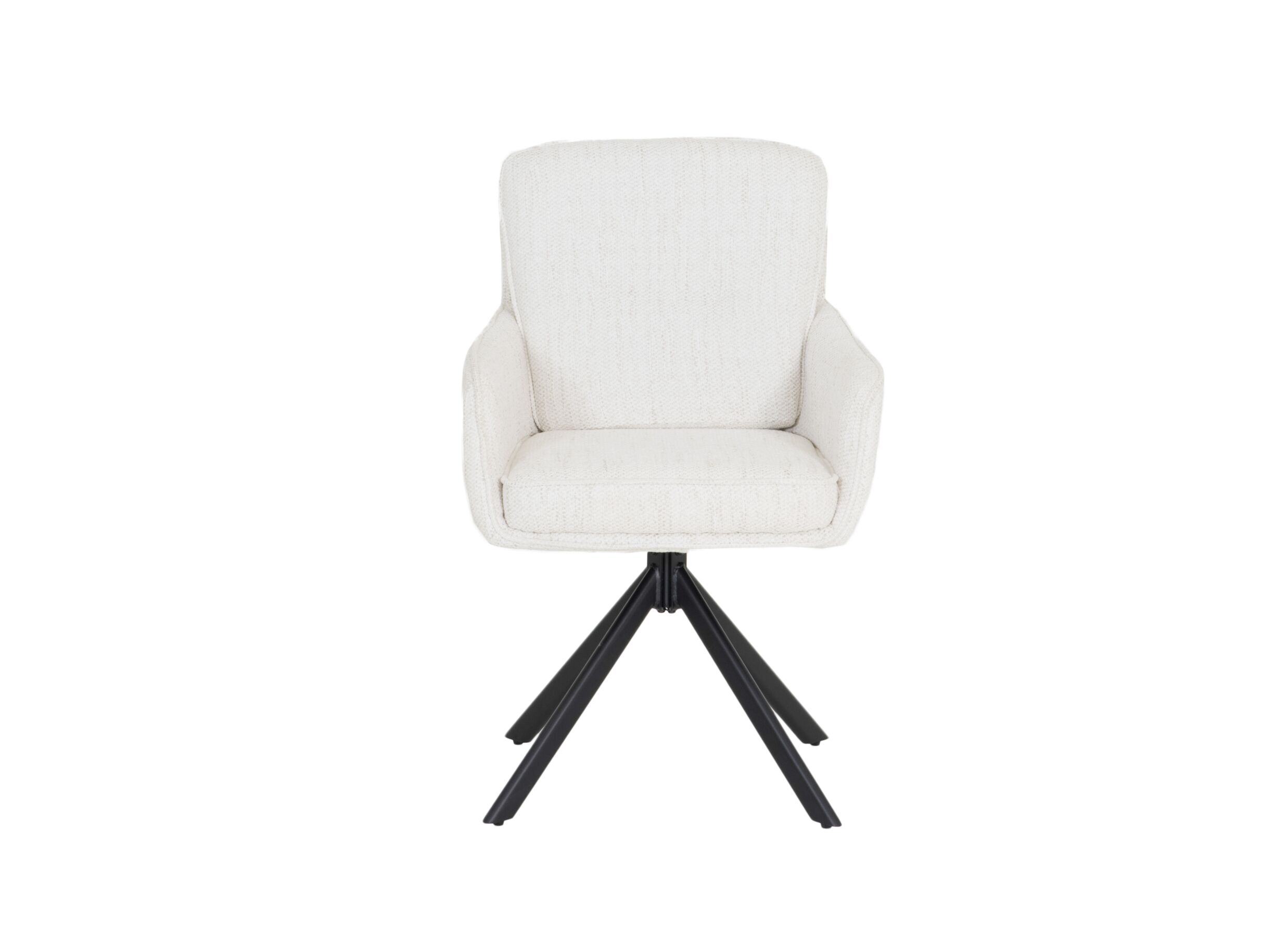 Aperçu - Chaise pivotante Kingsley 60x65x92,5cm - fibre polyester - beige