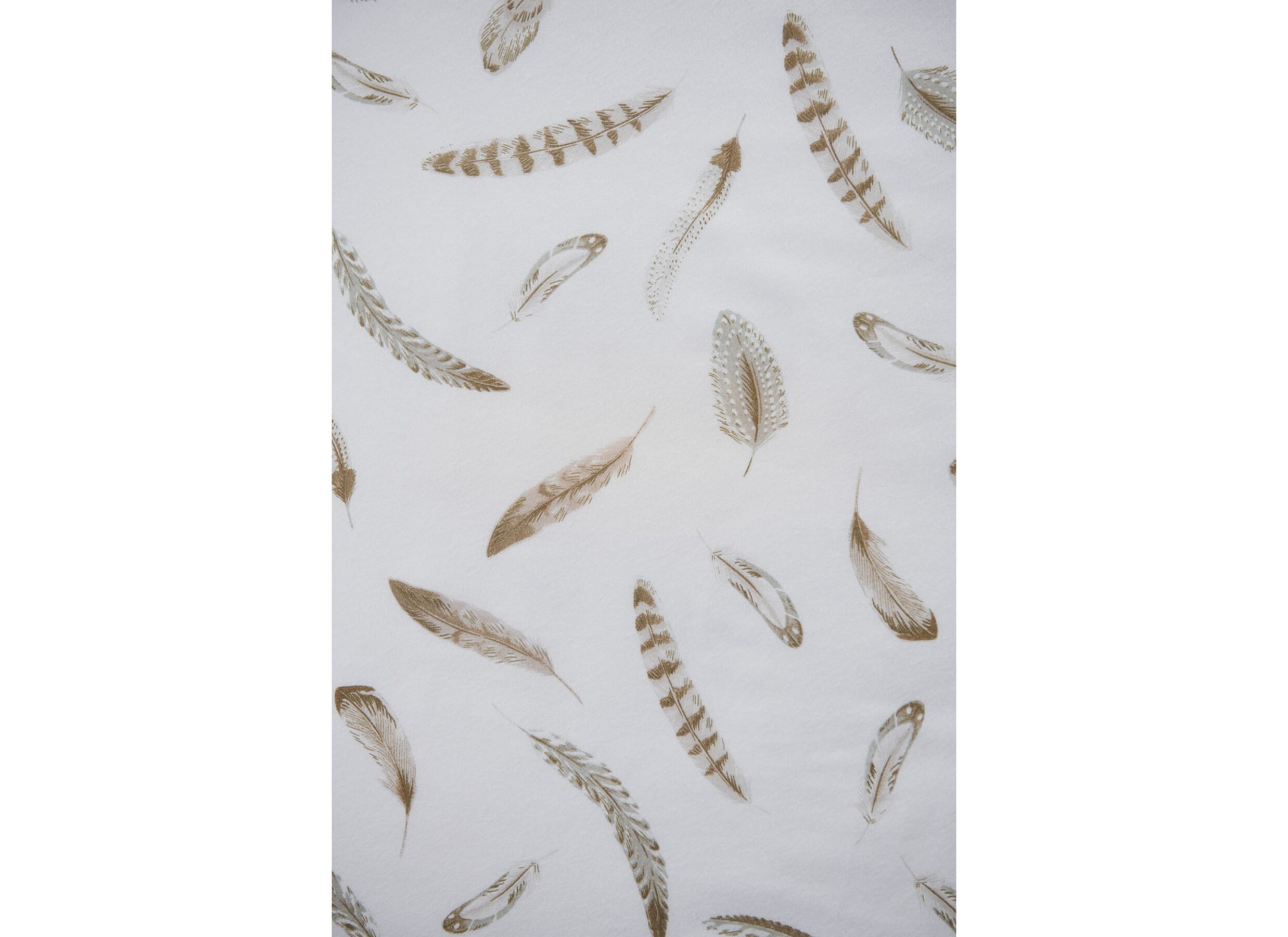 Detailfoto - Dekbedovertrek Feather 260x220/240cm - flanel - wit