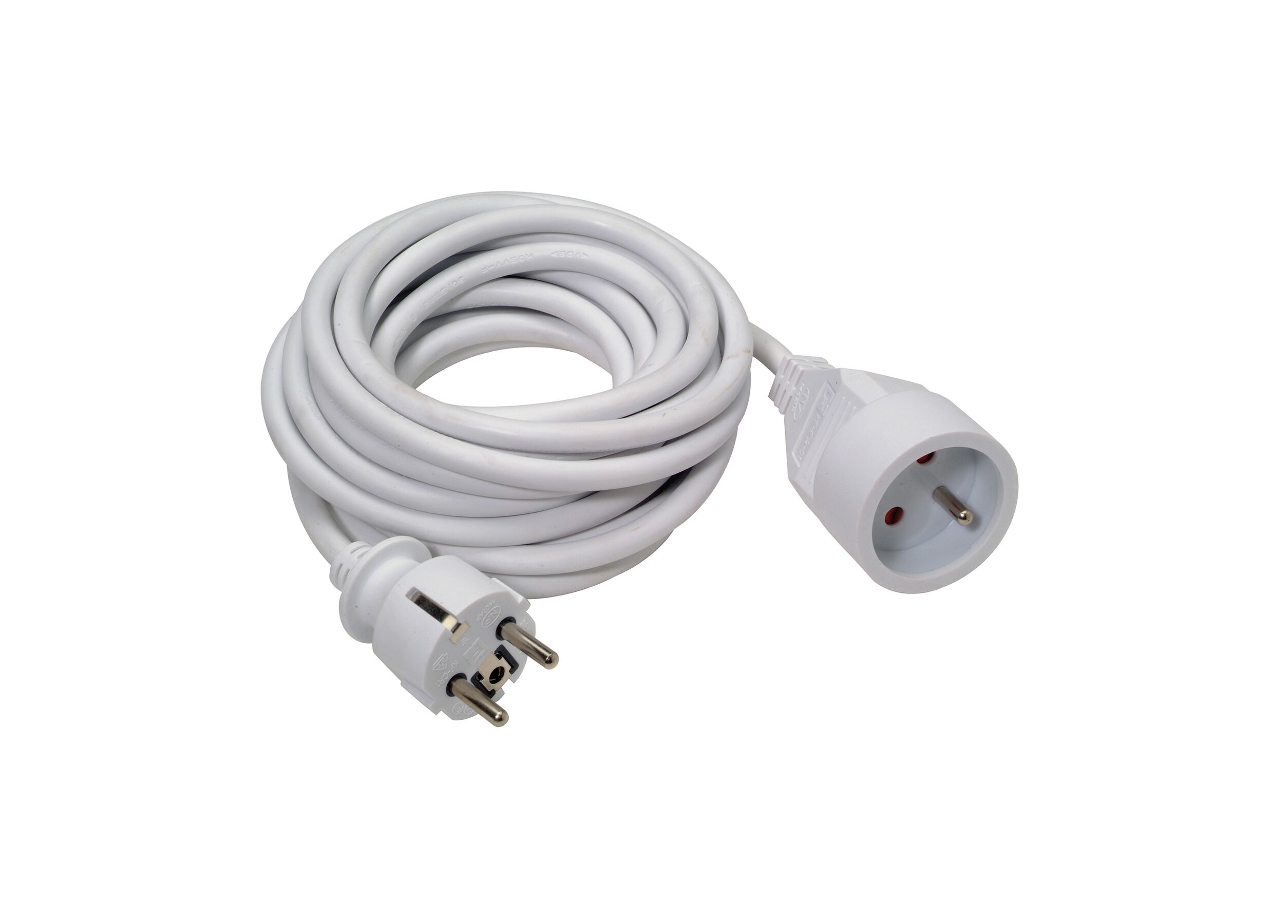 Verlengkabel 10m wit