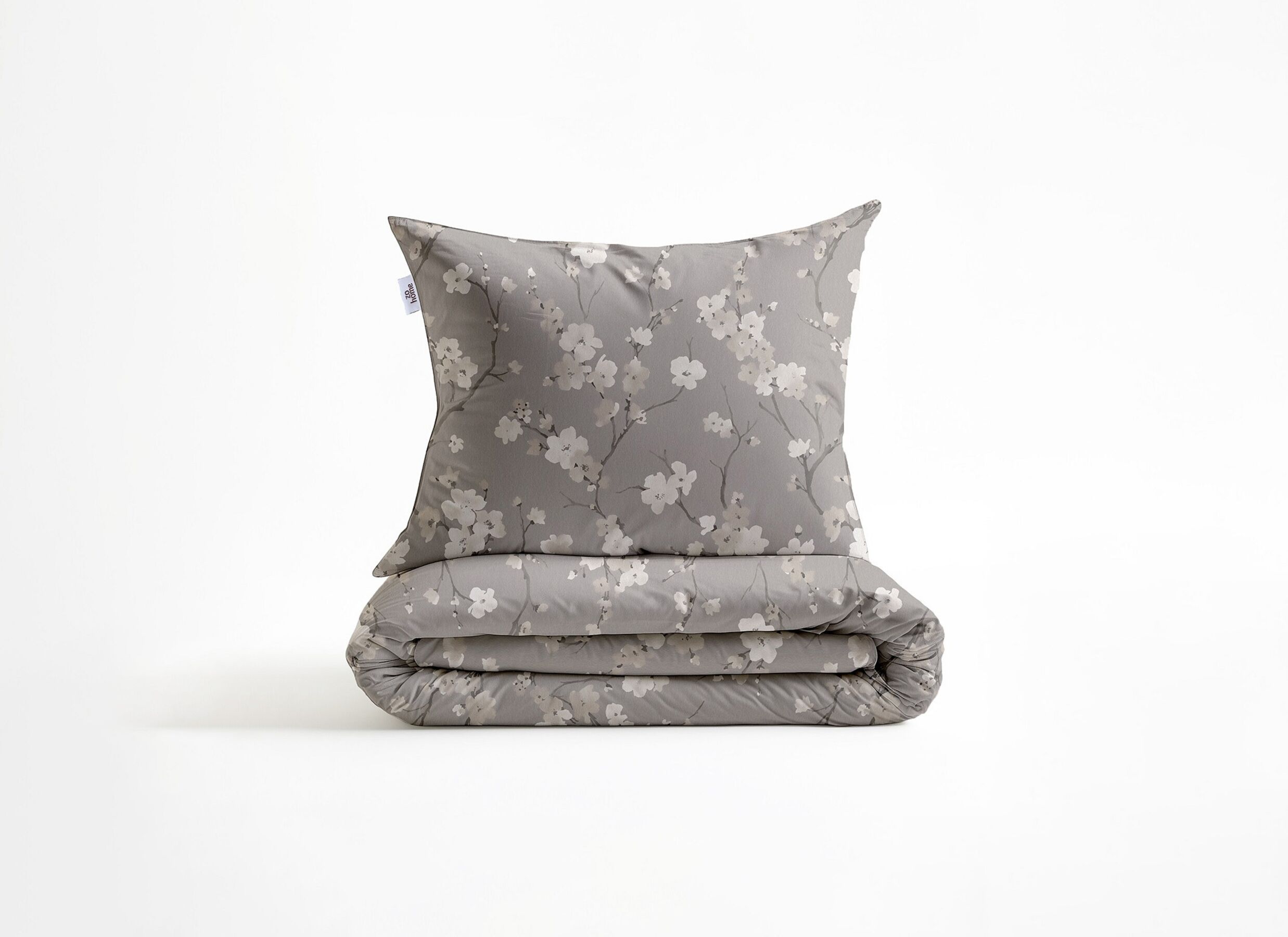 Aperçu - Housse de couette Aria 240x220cm - flanelle - gris